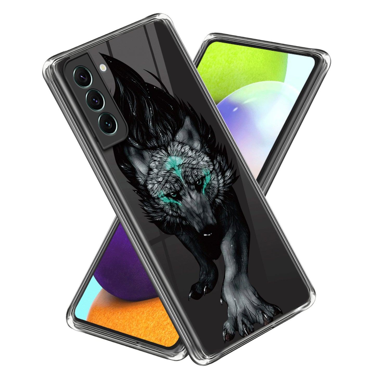 For Samsung Galaxy S24+ TPU Case Pattern Printing IMD Anti-scratch Cover - Wolf