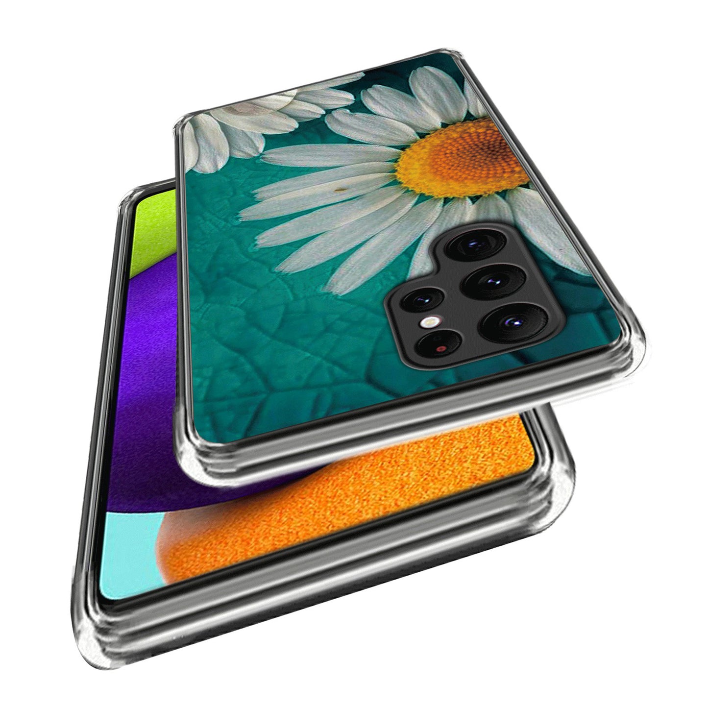 For Samsung Galaxy S24 Ultra Phone Case IMD Pattern Printed TPU Cover - Daisy