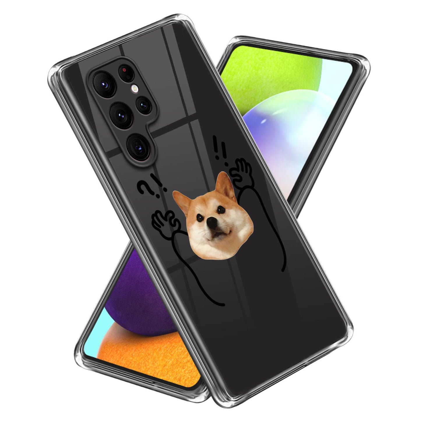 For Samsung Galaxy S24 Ultra Phone Case Pattern Printing Soft TPU Cover - Surrender Dog