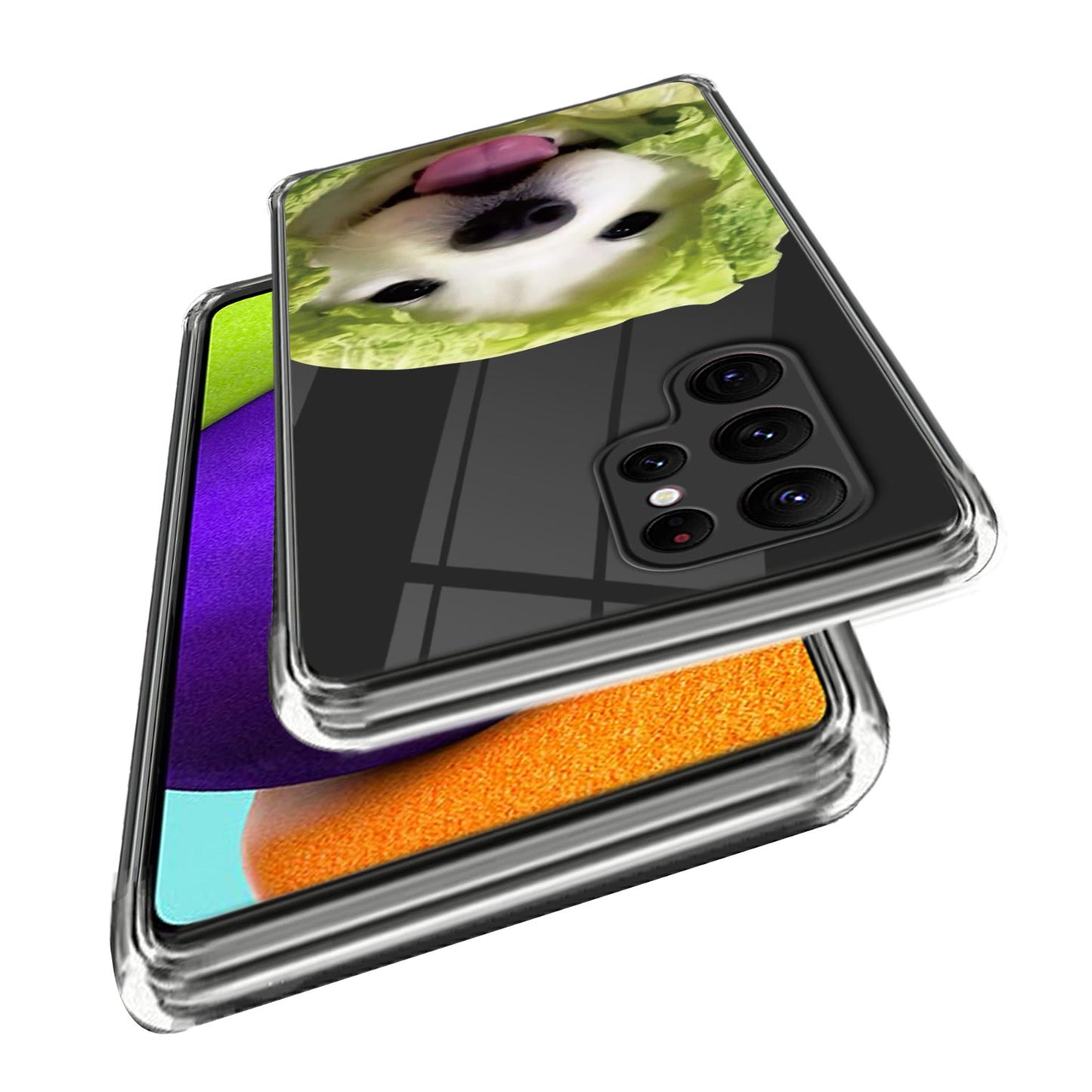 For Samsung Galaxy S24 Ultra Phone Case Pattern Printing Soft TPU Cover - Cabbage Dog
