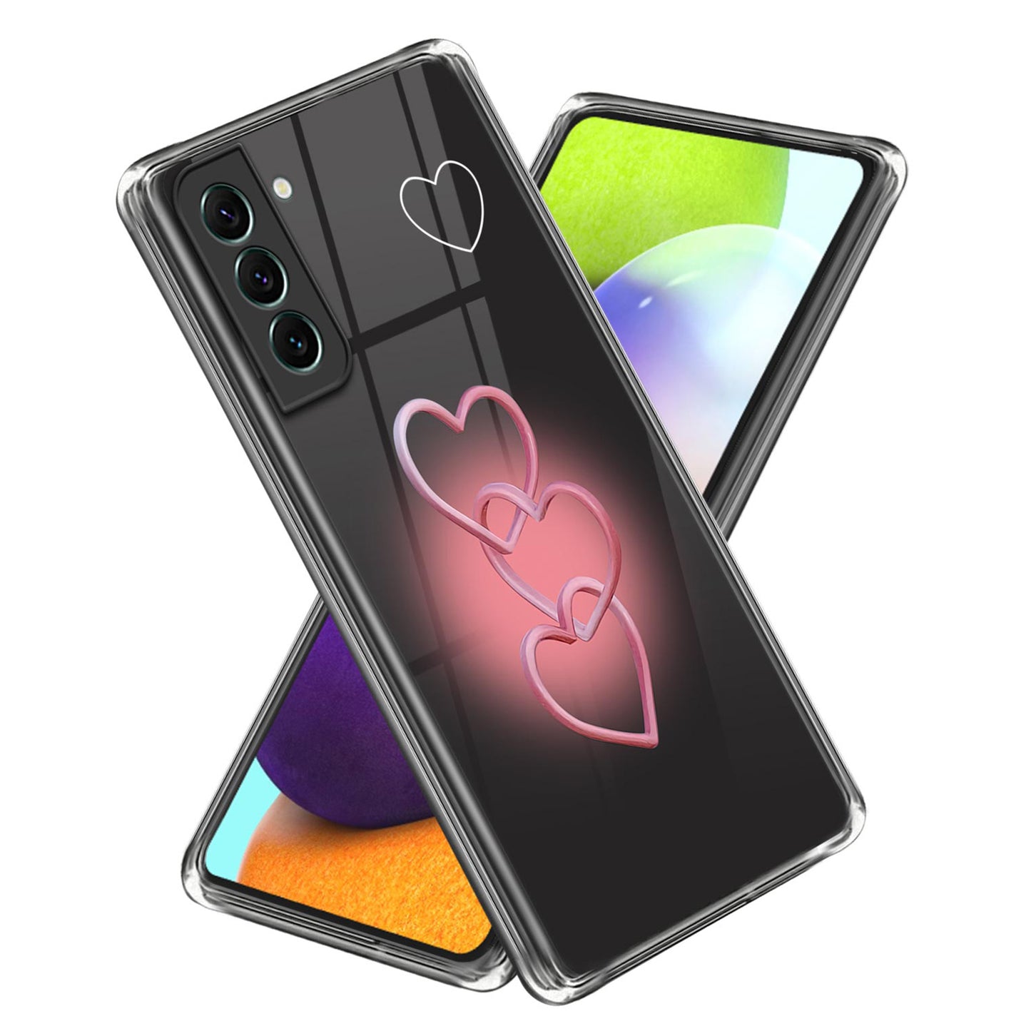 For Samsung Galaxy S24+ TPU Case Anti-scratch Pattern Printing Phone Cover - Three-Love