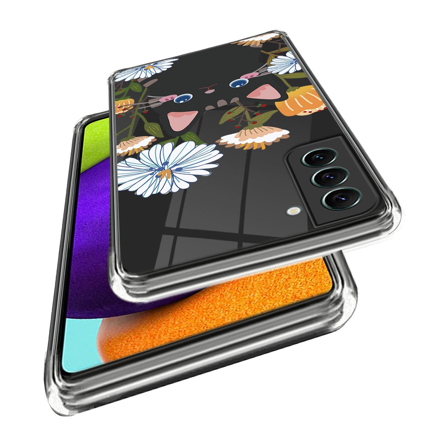 For Samsung Galaxy S24 TPU Case Pattern Printing Anti-scratch Phone Cover - Flower / Cat