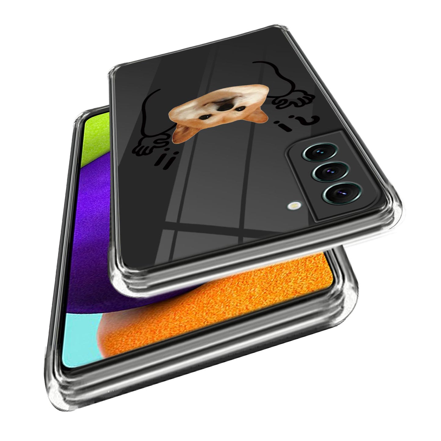 For Samsung Galaxy S24 TPU Case Pattern Printing Anti-scratch Phone Cover - Surrender Dog