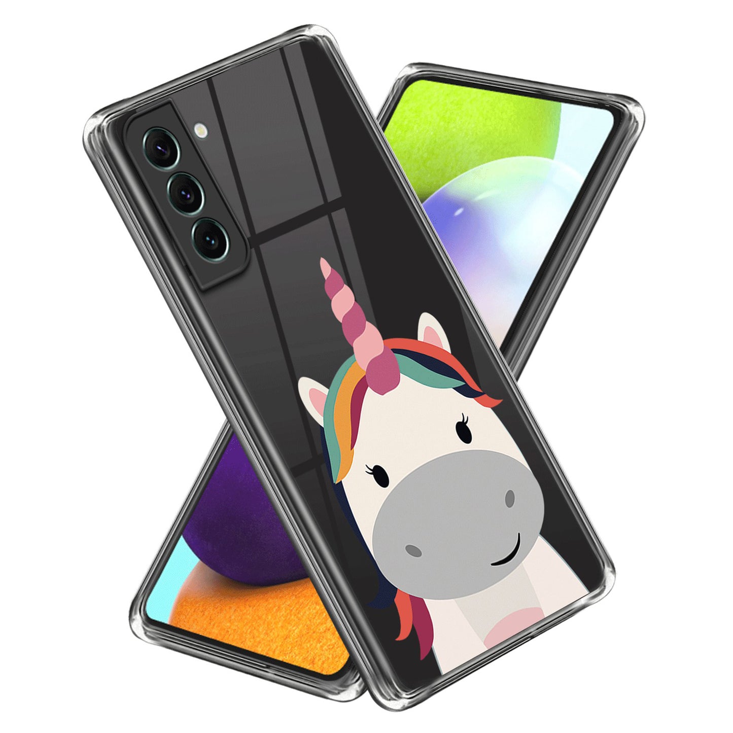 For Samsung Galaxy S24 Case Pattern Printing Shockproof TPU Phone Cover Protector - Horse