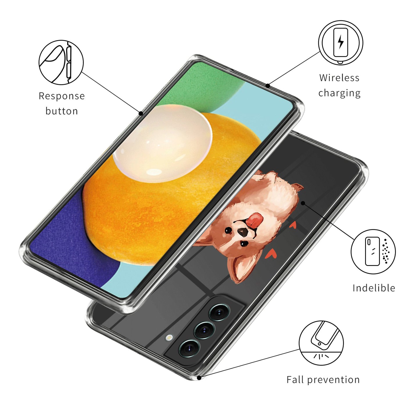 For Samsung Galaxy S24+ Case Pattern Printing TPU Cover Phone Protective Case - Dog