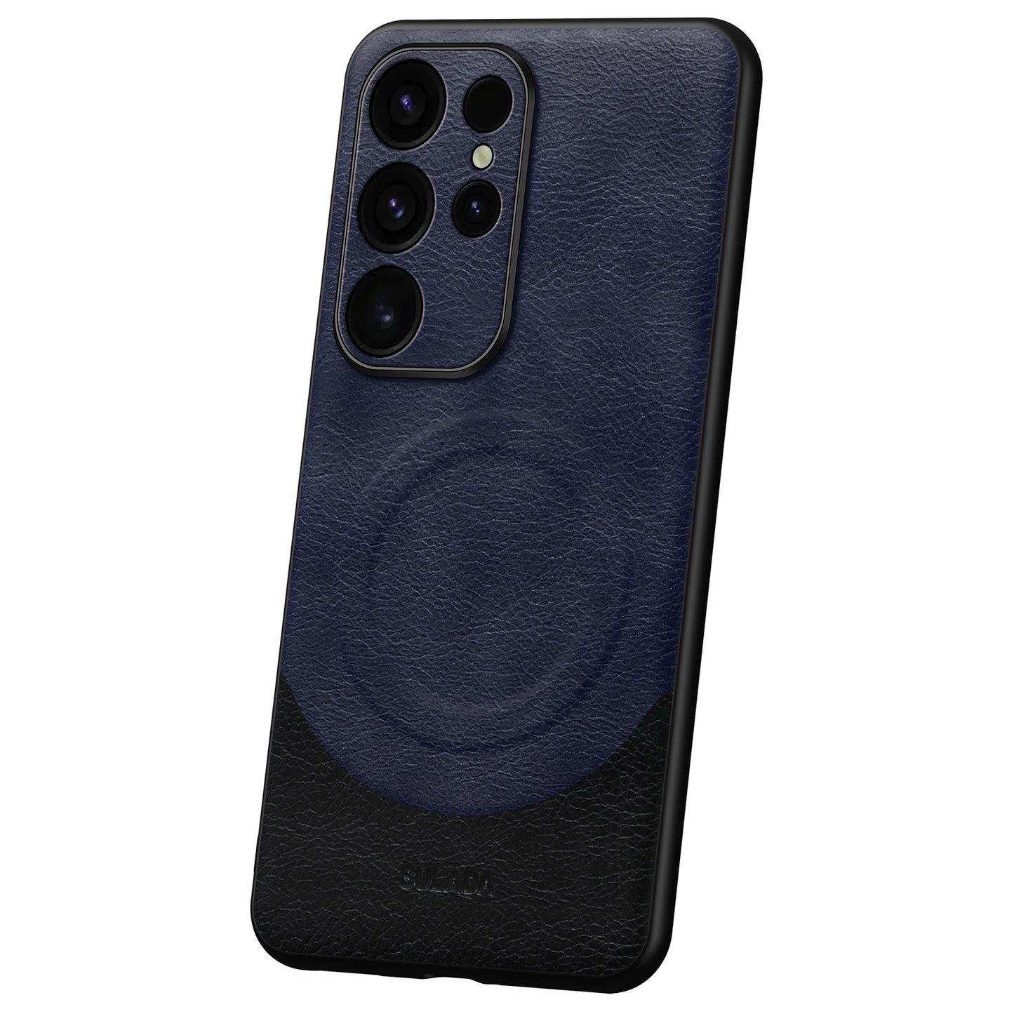 SULADA Magnetic Series for Samsung Galaxy S24 Ultra Case Leather Coating Protective Cover Compatible with MagSafe  - Sapphire