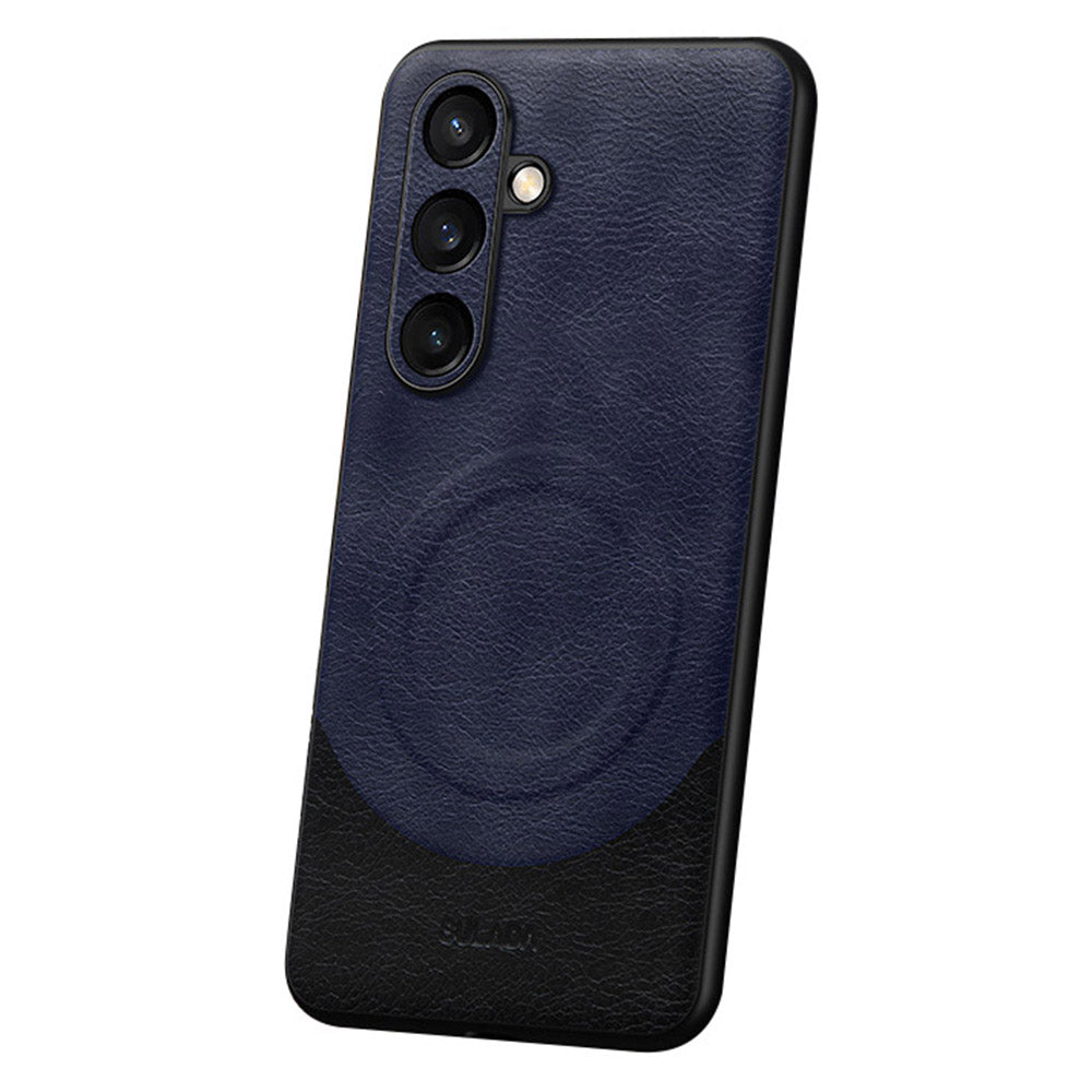 SULADA Magnetic Series for Samsung Galaxy S24 Cover Non-Slip Grip Shockproof Phone Back Case - Sapphire