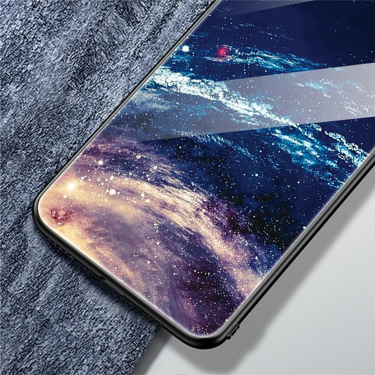 For Samsung Galaxy A15 4G Pattern Cover Anti-Scratch Tempered Glass Phone Back Case - Owl