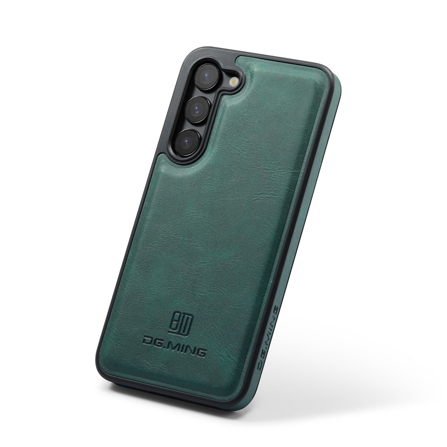 DG.MING For Samsung Galaxy S24 Case Anti-drop PU Leather Coating Phone Back Cover - Green
