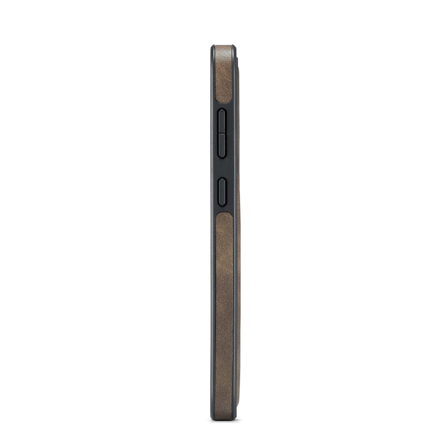 DG.MING For Samsung Galaxy S24+ Cell Phone Case Anti-drop PU Leather Coating Cover - Coffee