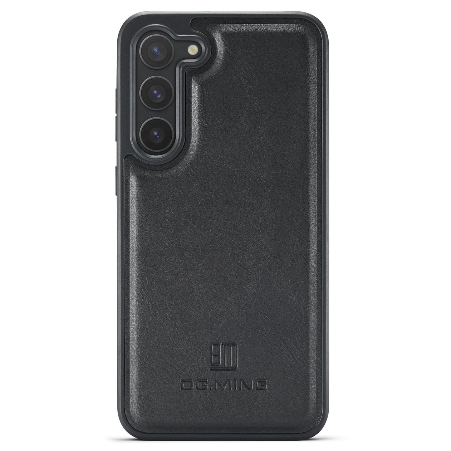 DG.MING For Samsung Galaxy S24+ Cell Phone Case Anti-drop PU Leather Coating Cover - Black