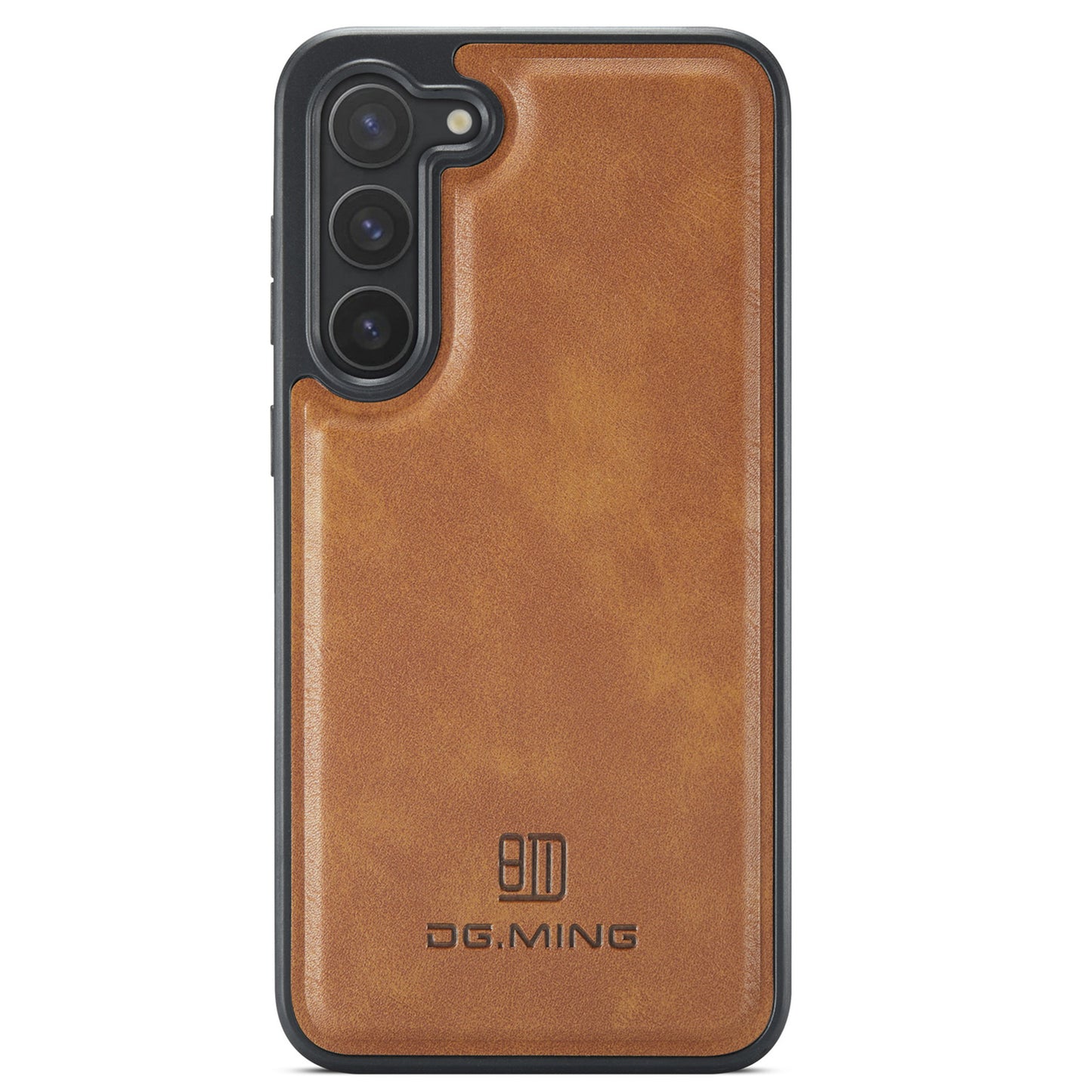DG.MING For Samsung Galaxy S24+ Cell Phone Case Anti-drop PU Leather Coating Cover - Brown