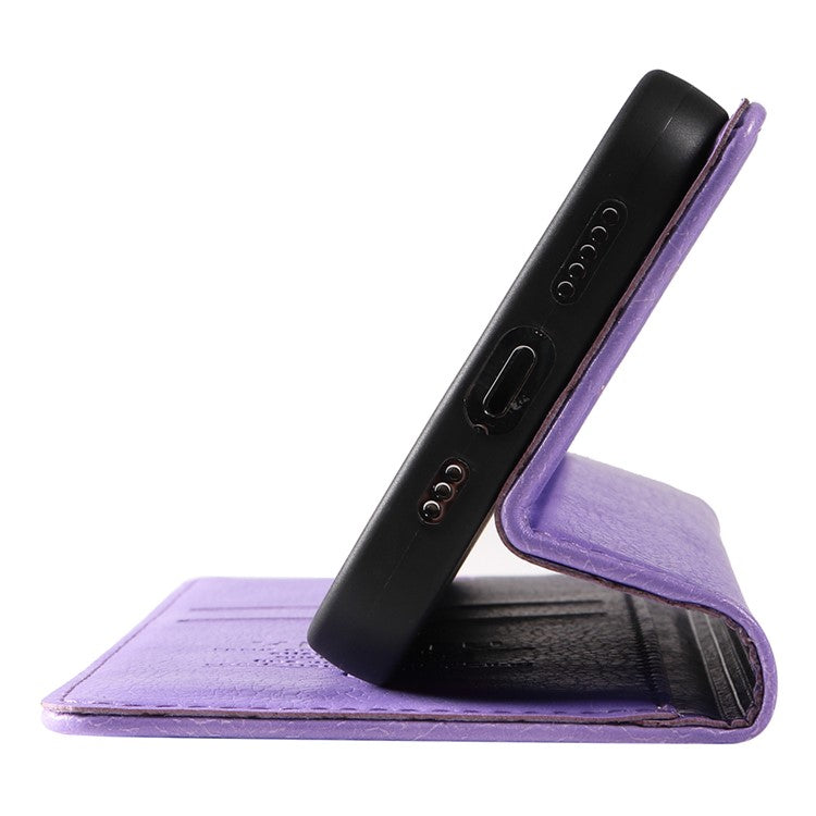 YIKATU YK-006 For Oppo A79 5G / A2 5G Leather Wallet Case Magnetic Flip Folio Phone Cover - Purple