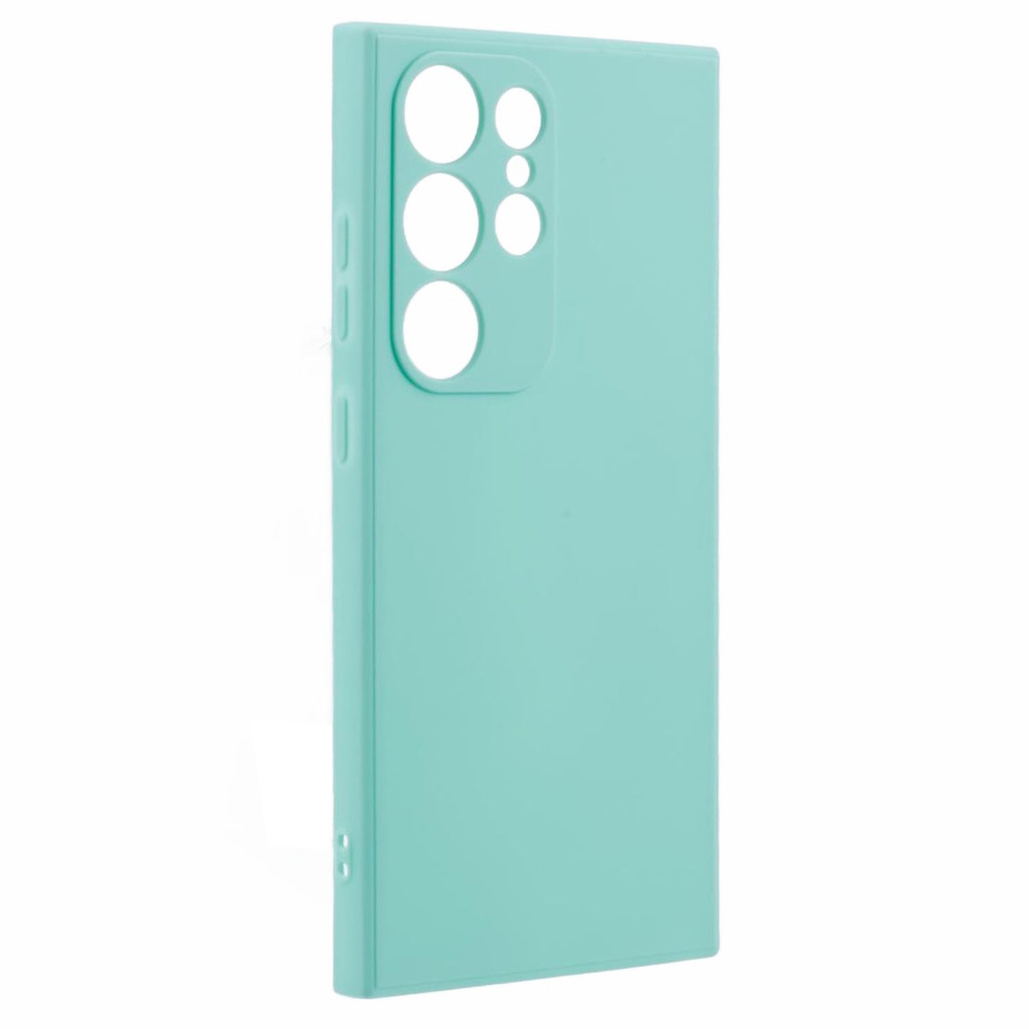For Samsung Galaxy S24 Ultra TPU Case Straight Edge Protective Phone Cover - Baby Blue