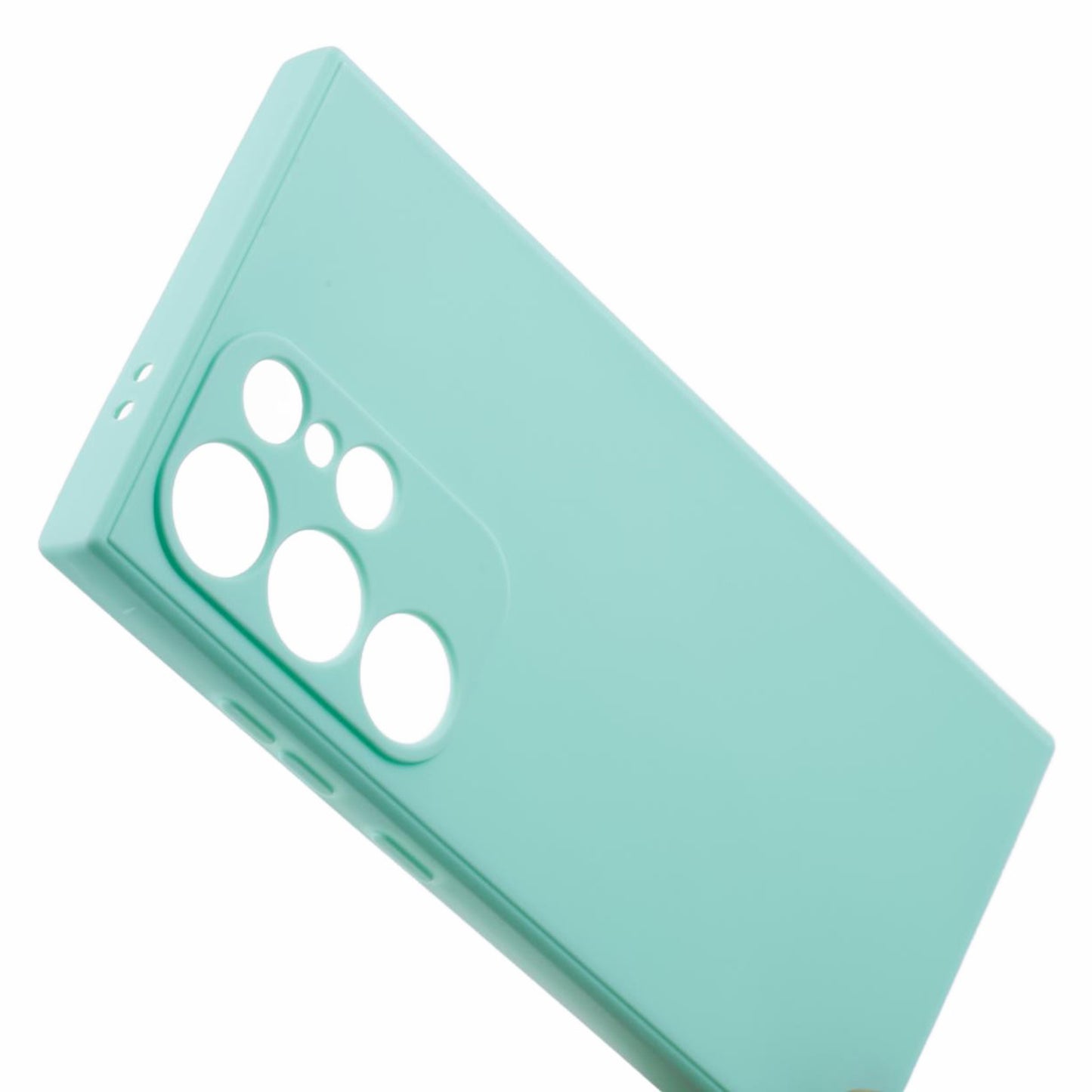 For Samsung Galaxy S24 Ultra TPU Case Straight Edge Protective Phone Cover - Baby Blue