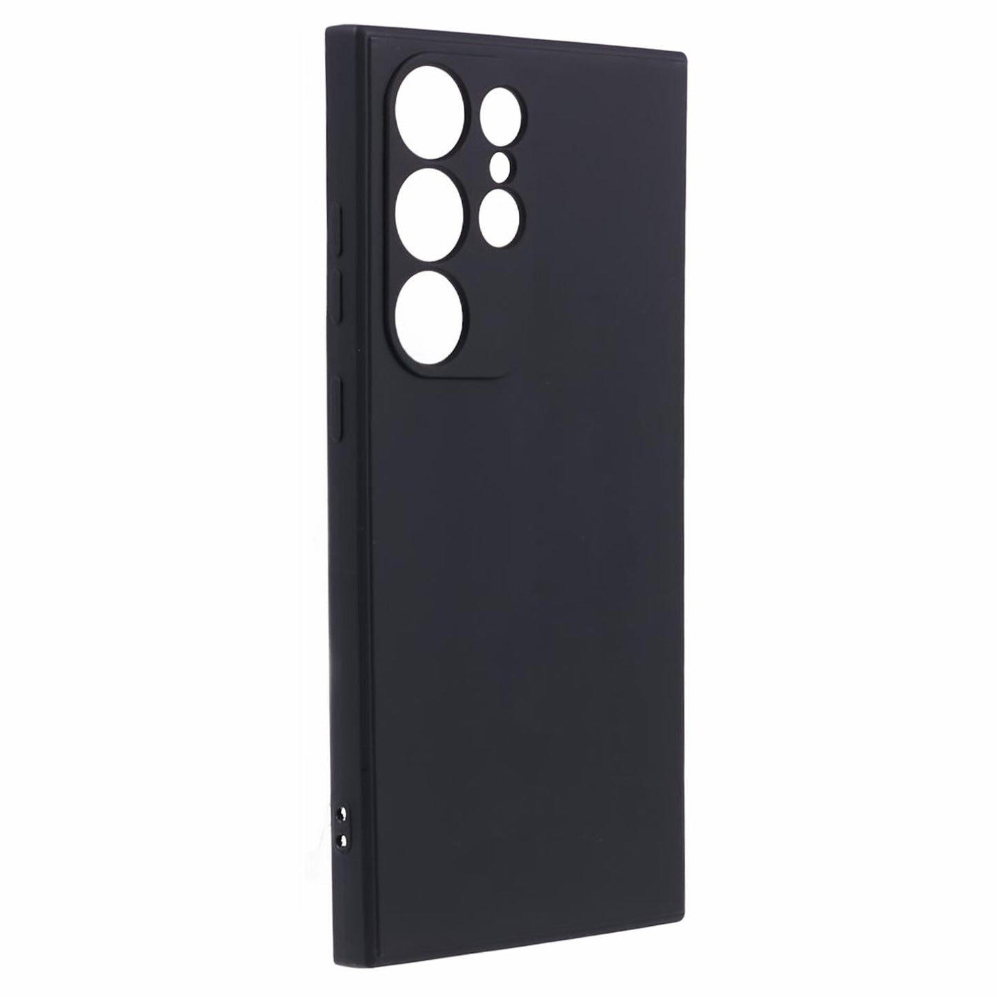 For Samsung Galaxy S24 Ultra TPU Case Straight Edge Protective Phone Cover - Black