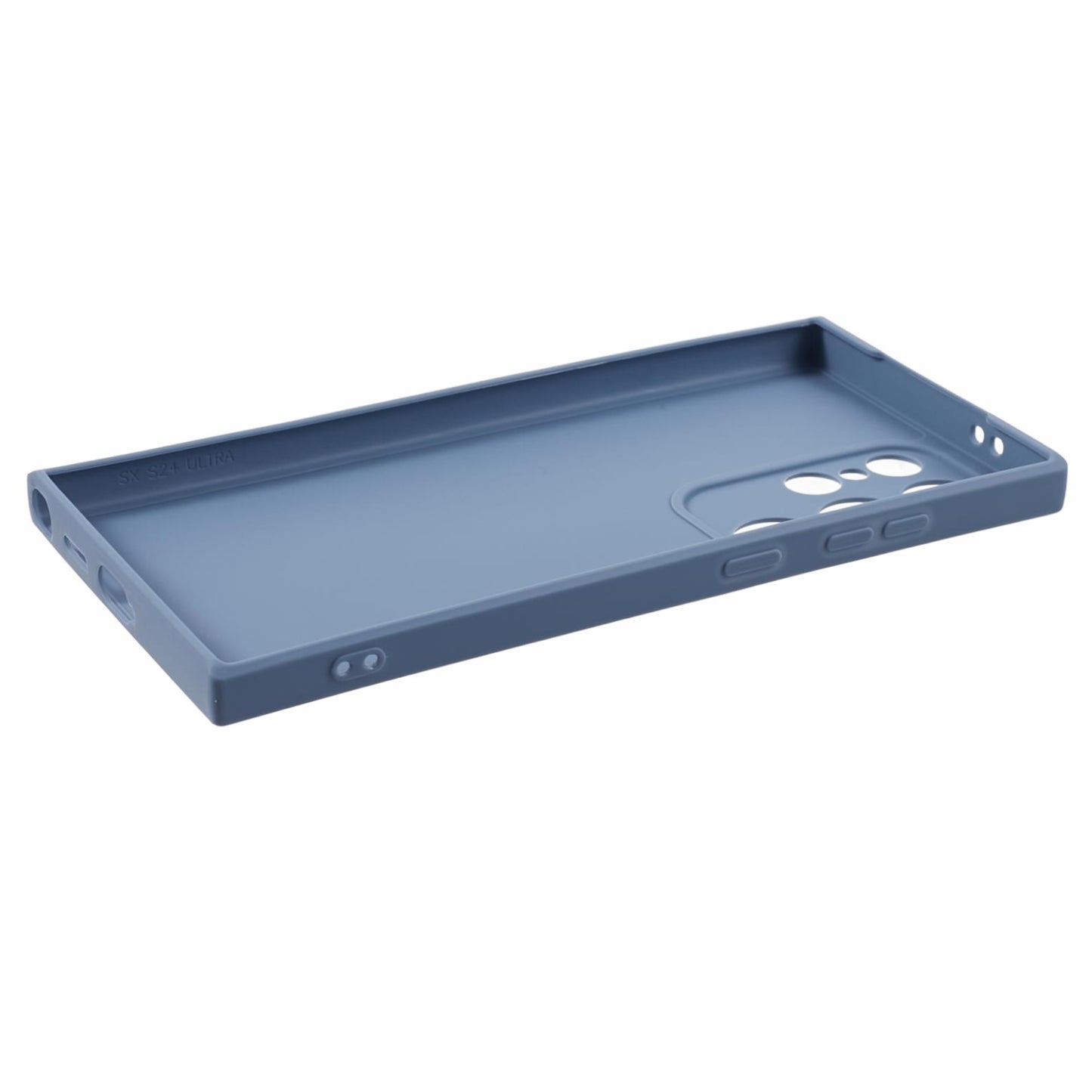For Samsung Galaxy S24 Ultra TPU Case Straight Edge Protective Phone Cover - Lavender Grey
