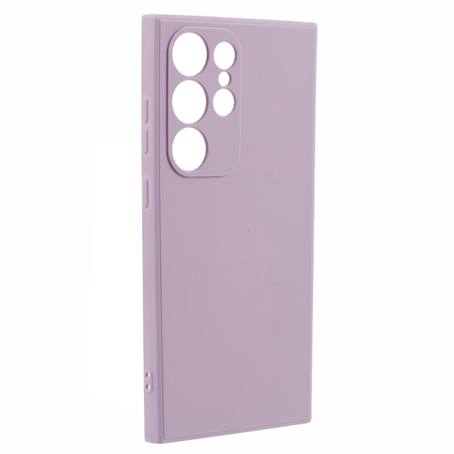 For Samsung Galaxy S24 Ultra TPU Case Straight Edge Protective Phone Cover - Purple