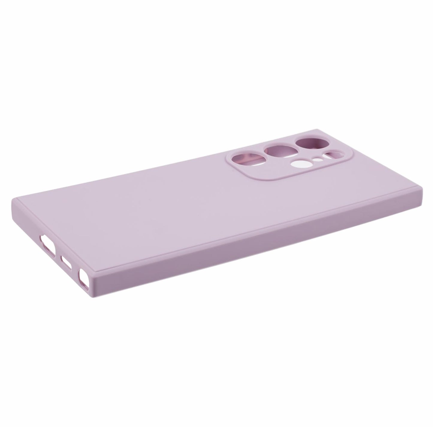 For Samsung Galaxy S24 Ultra TPU Case Straight Edge Protective Phone Cover - Purple