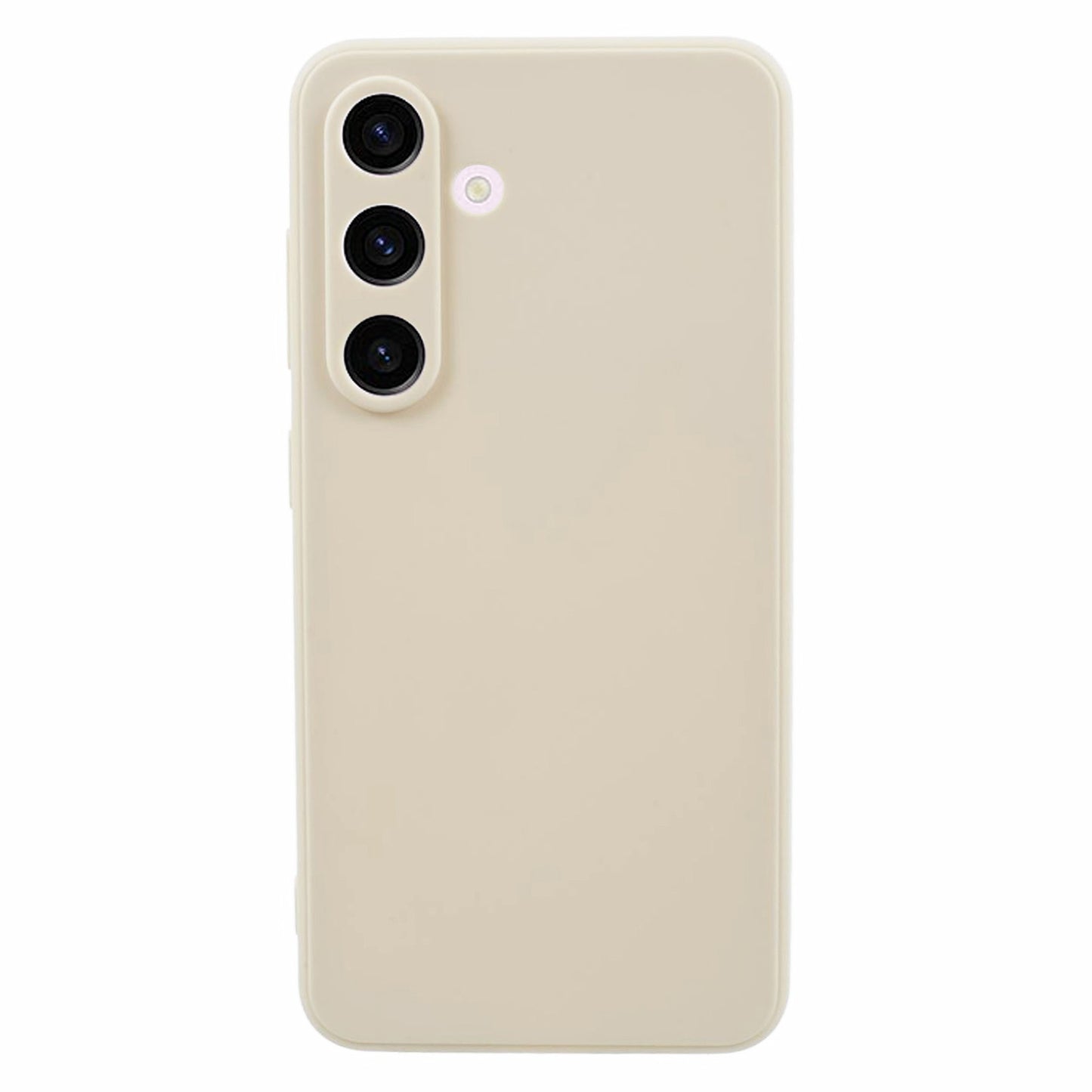 For Samsung Galaxy S24 TPU Case Straight Edge Camera Protection Phone Cover - White