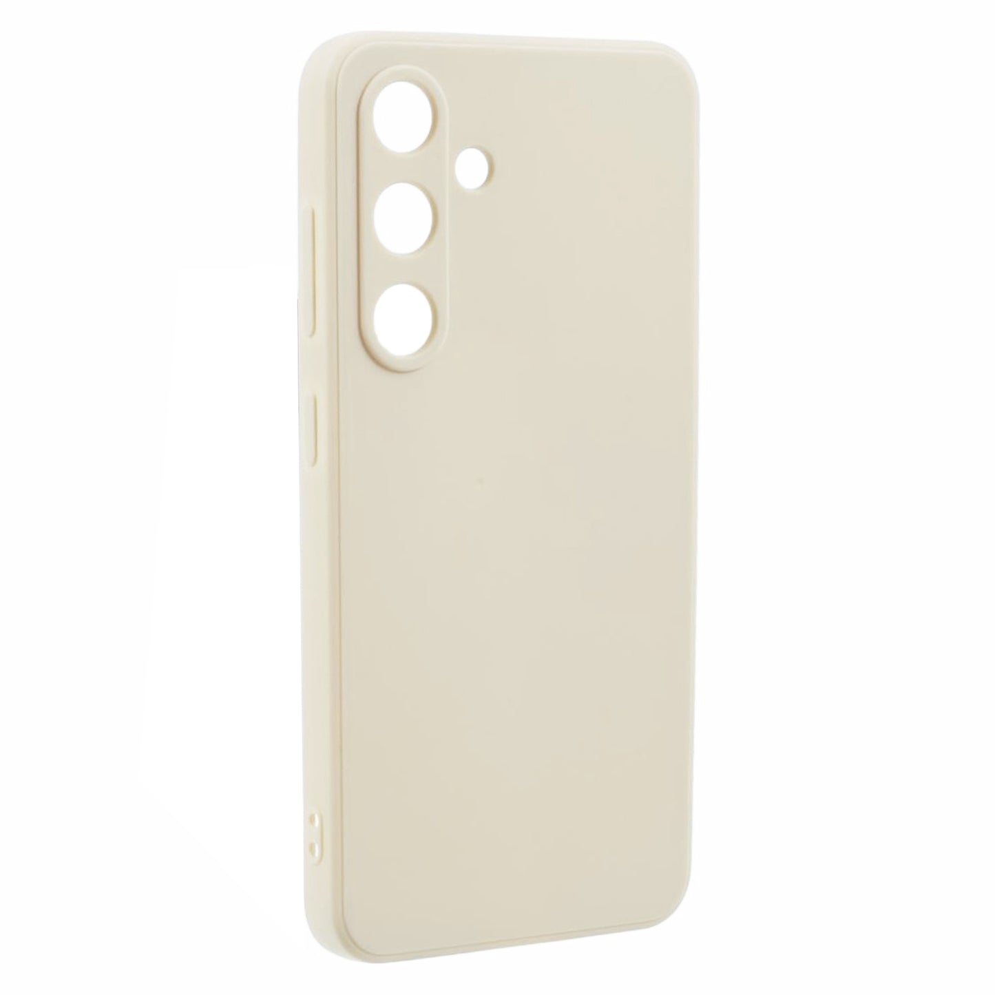 For Samsung Galaxy S24 TPU Case Straight Edge Camera Protection Phone Cover - White