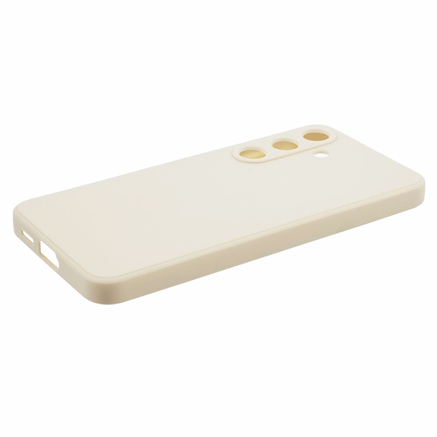 For Samsung Galaxy S24 TPU Case Straight Edge Camera Protection Phone Cover - White
