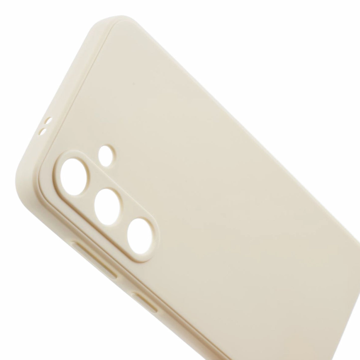 For Samsung Galaxy S24 TPU Case Straight Edge Camera Protection Phone Cover - White