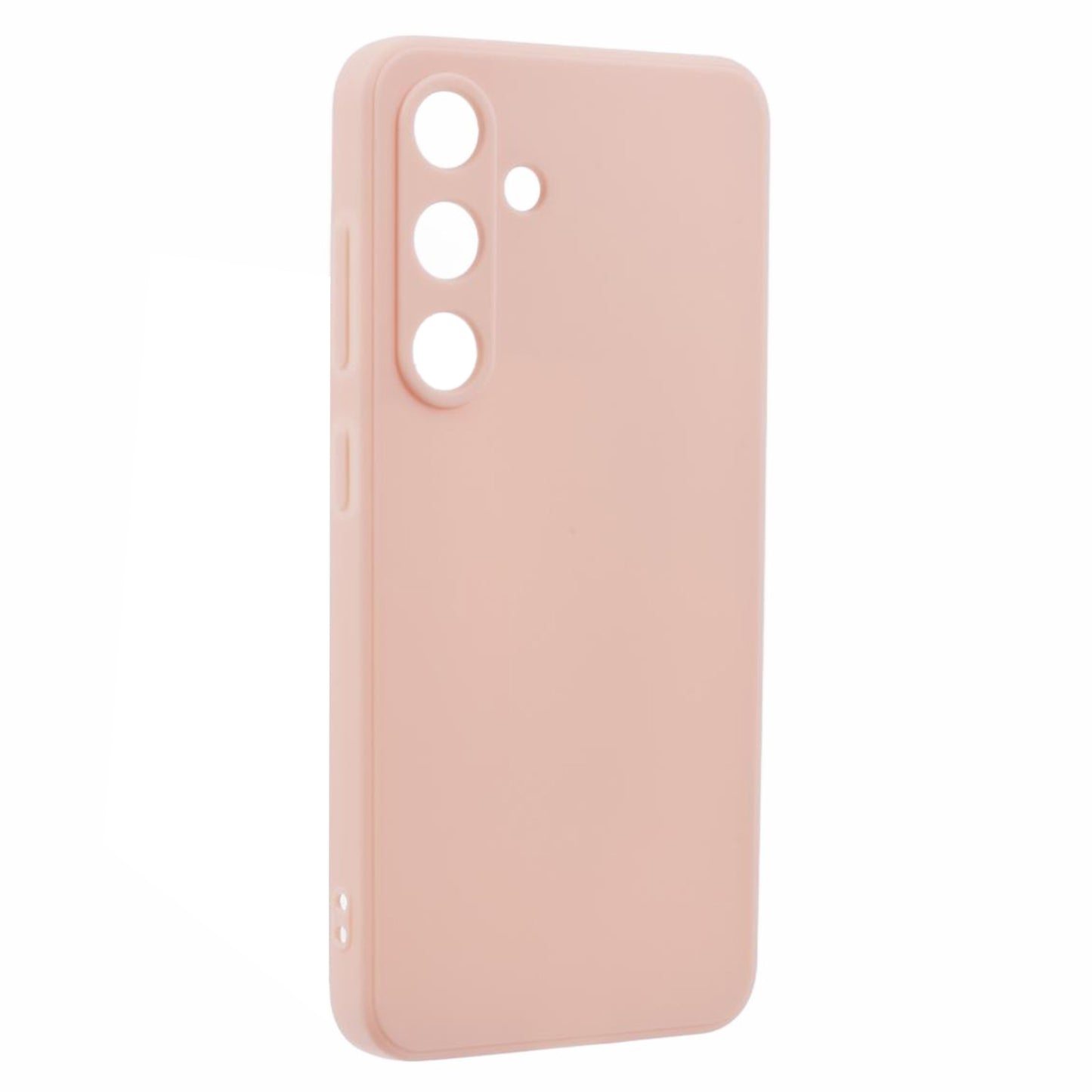 For Samsung Galaxy S24 TPU Case Straight Edge Camera Protection Phone Cover - Pink