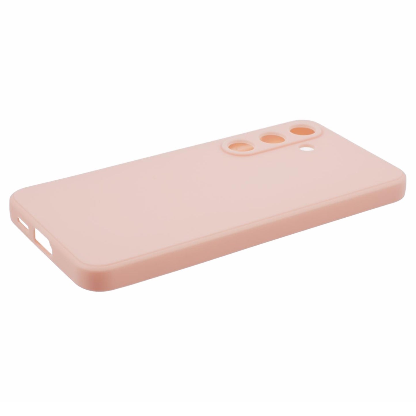 For Samsung Galaxy S24 TPU Case Straight Edge Camera Protection Phone Cover - Pink
