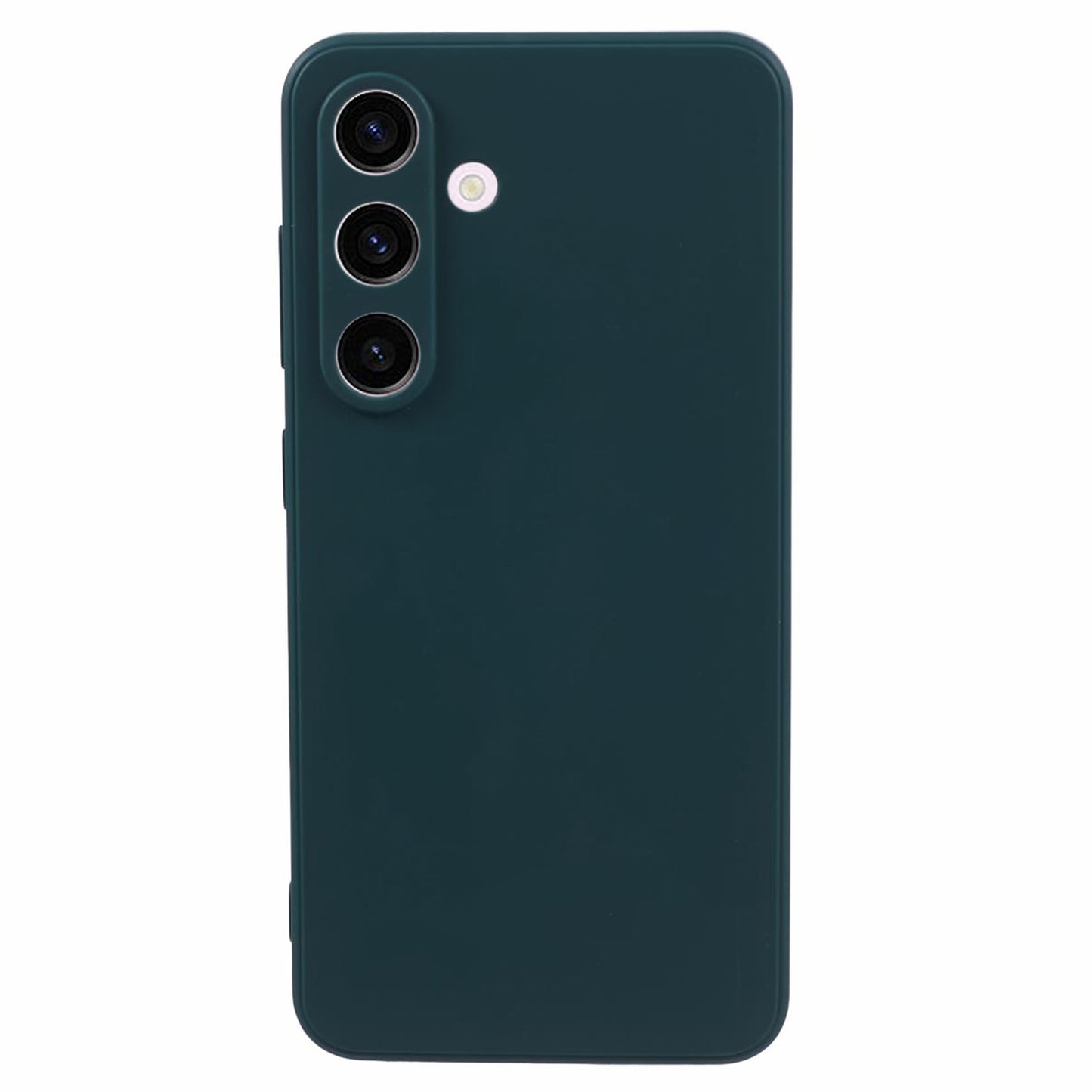 For Samsung Galaxy S24 TPU Case Straight Edge Camera Protection Phone Cover - Army Green