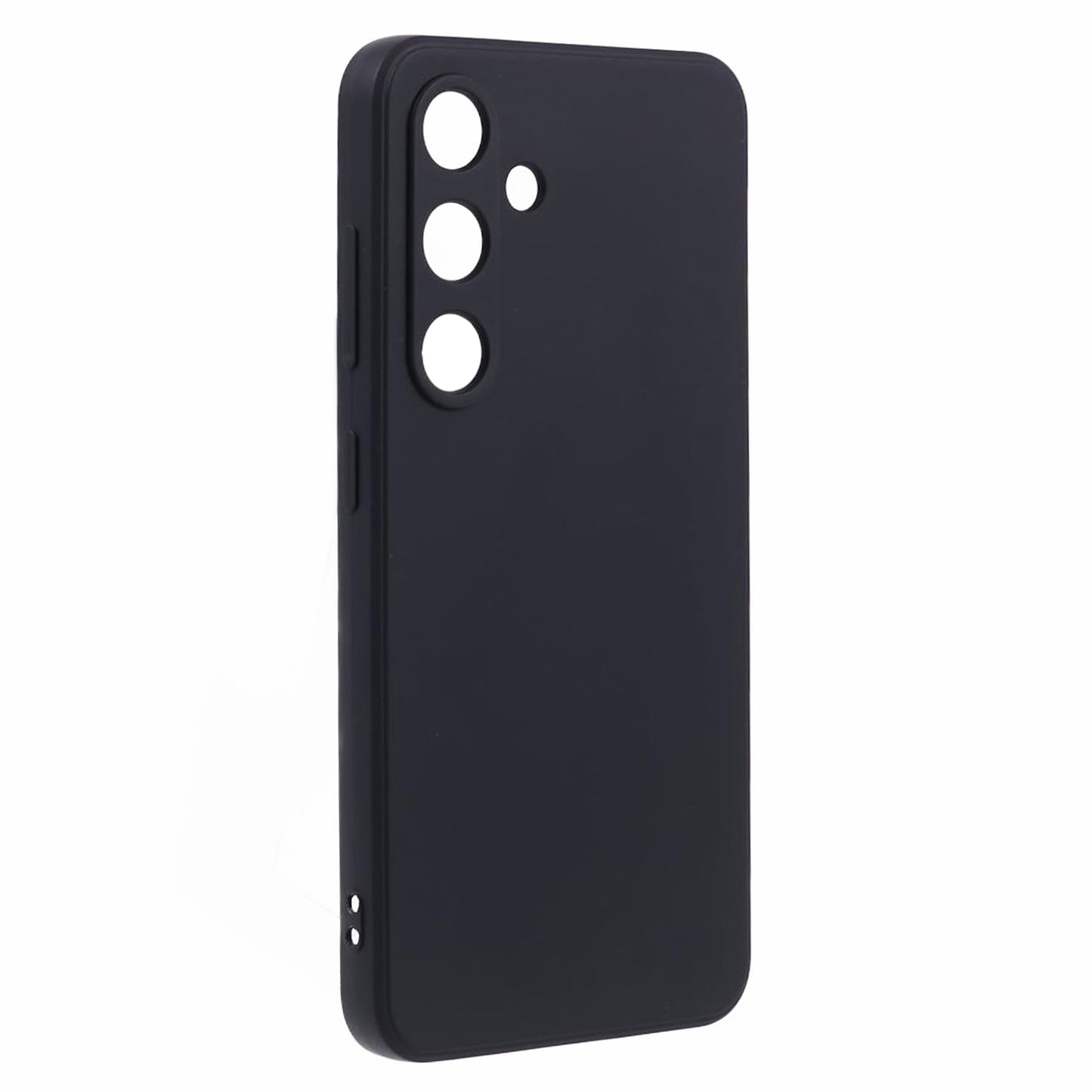 For Samsung Galaxy S24 TPU Case Straight Edge Camera Protection Phone Cover - Black