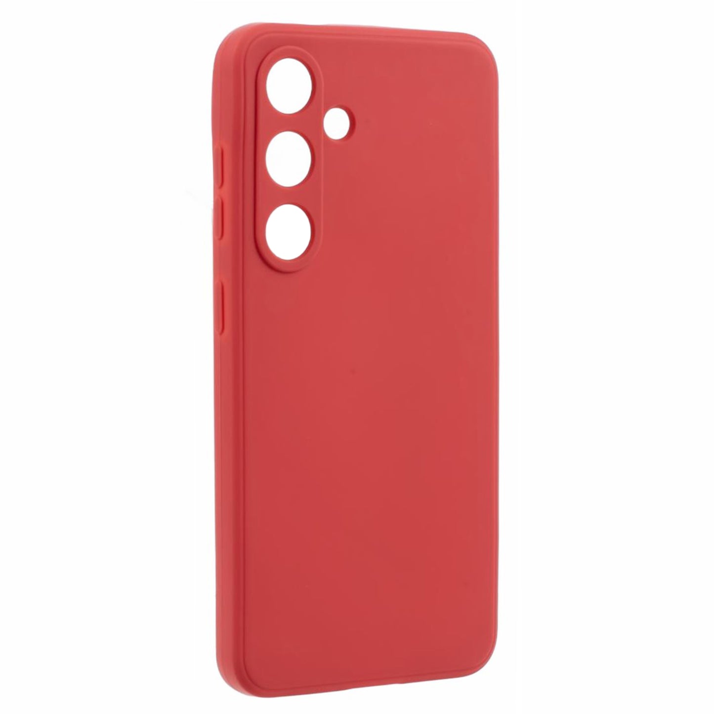 For Samsung Galaxy S24 TPU Case Straight Edge Camera Protection Phone Cover - Red