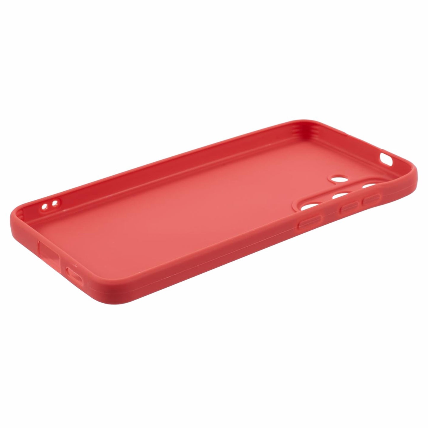 For Samsung Galaxy S24 TPU Case Straight Edge Camera Protection Phone Cover - Red