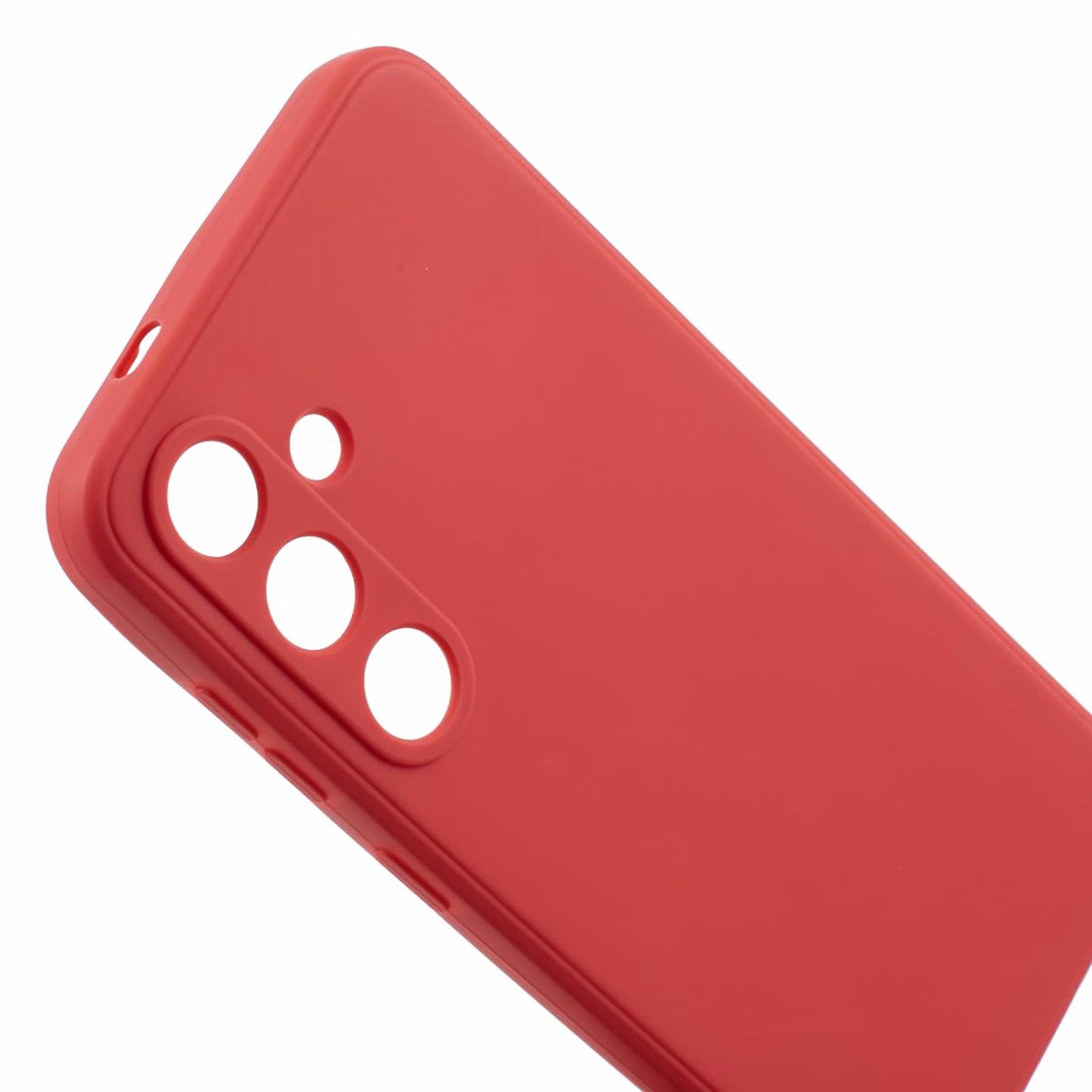 For Samsung Galaxy S24 TPU Case Straight Edge Camera Protection Phone Cover - Red