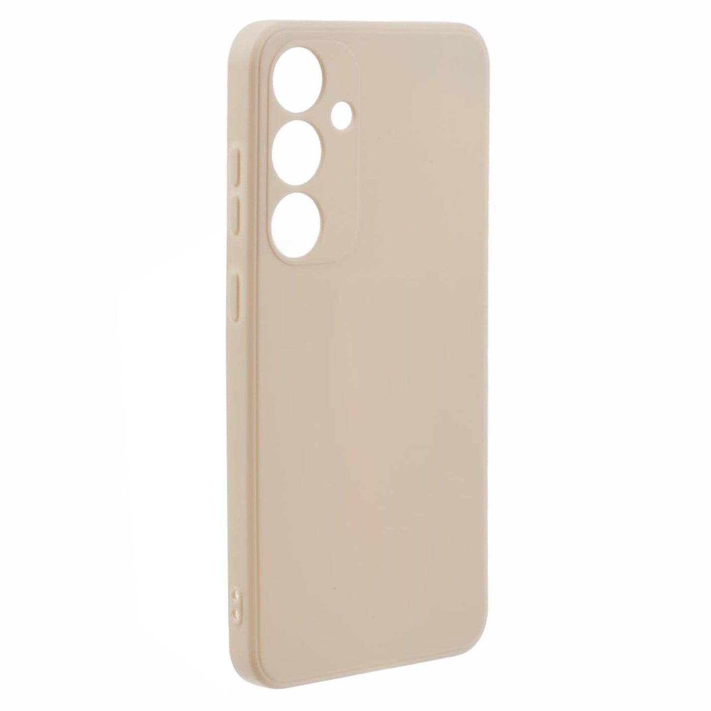 For Samsung Galaxy S24+ Phone Case Straight Edge Slim Design TPU Cover - White
