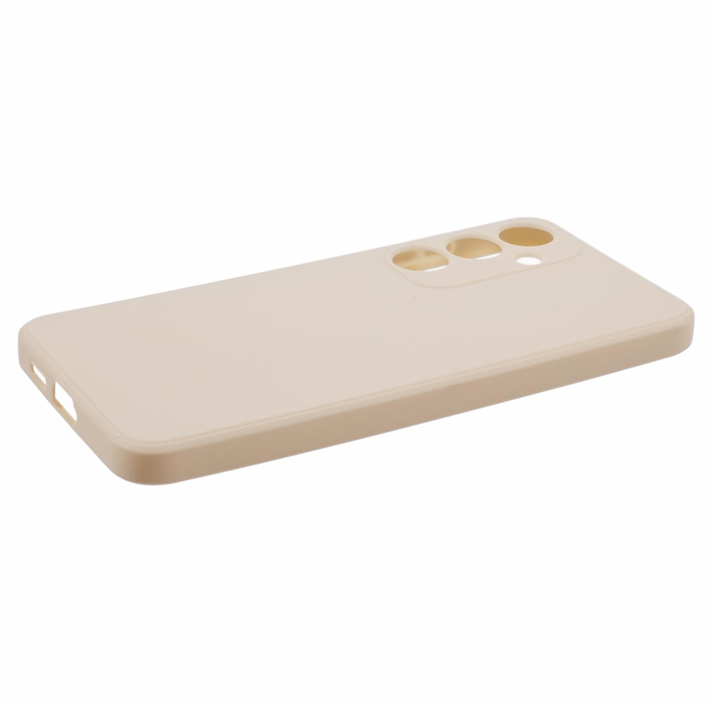 For Samsung Galaxy S24+ Phone Case Straight Edge Slim Design TPU Cover - White