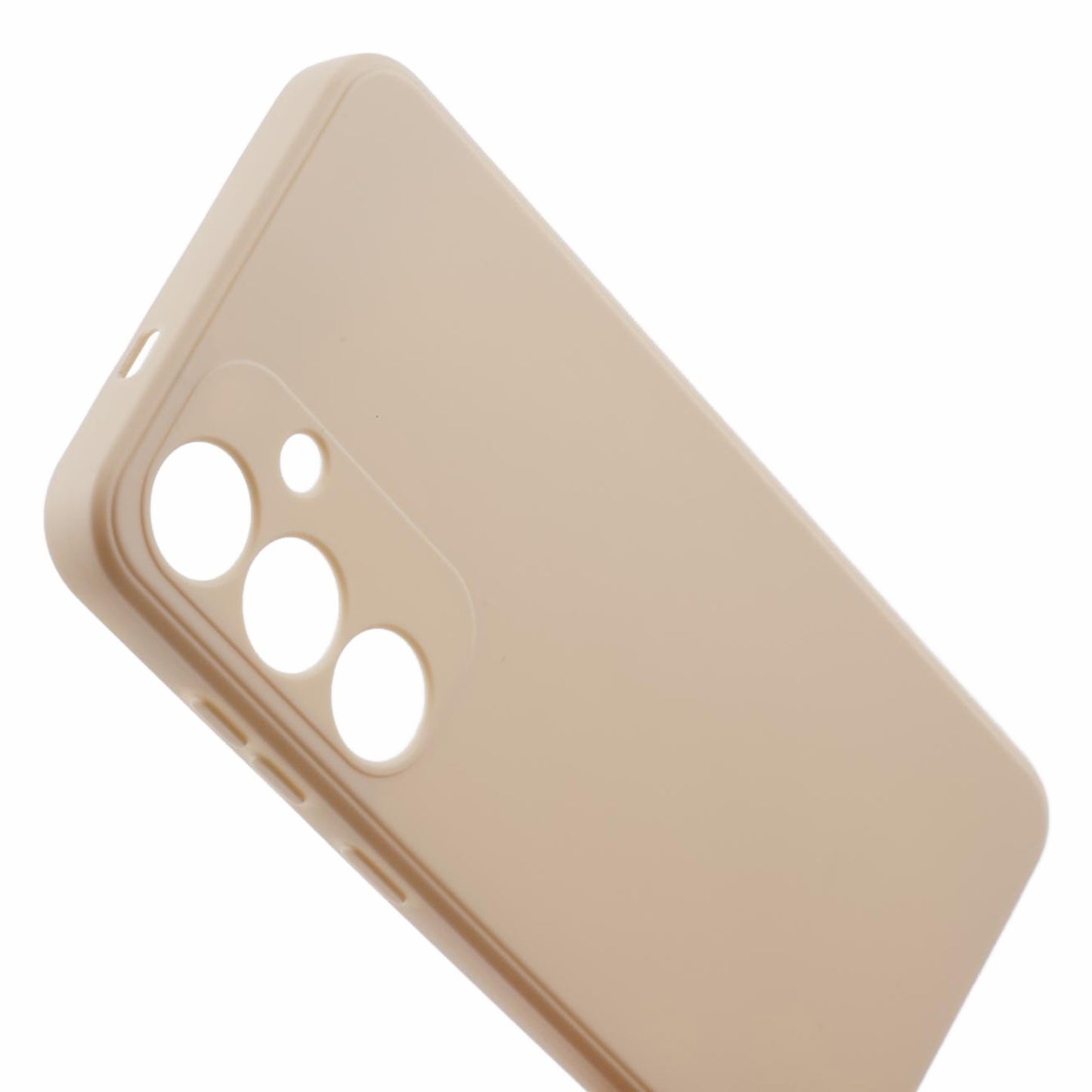 For Samsung Galaxy S24+ Phone Case Straight Edge Slim Design TPU Cover - White