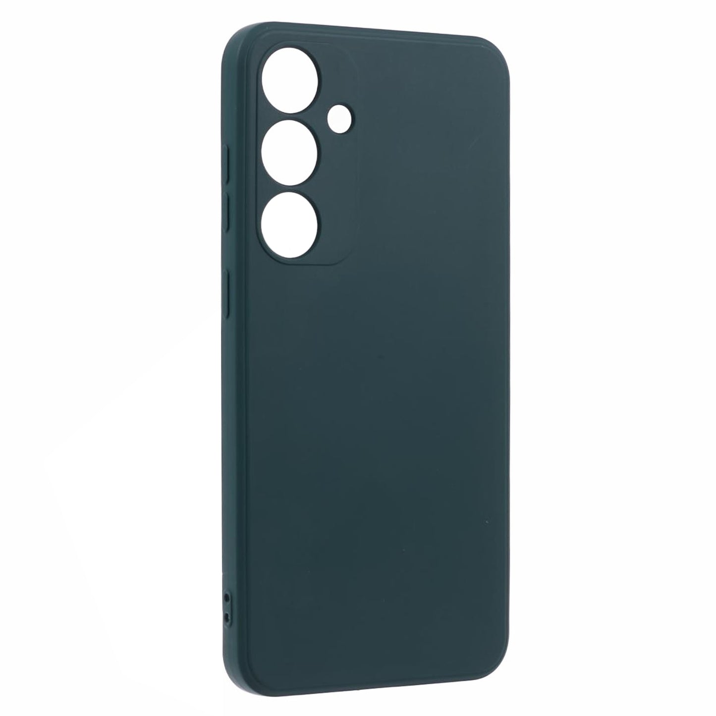 For Samsung Galaxy S24+ Phone Case Straight Edge Slim Design TPU Cover - Army Green