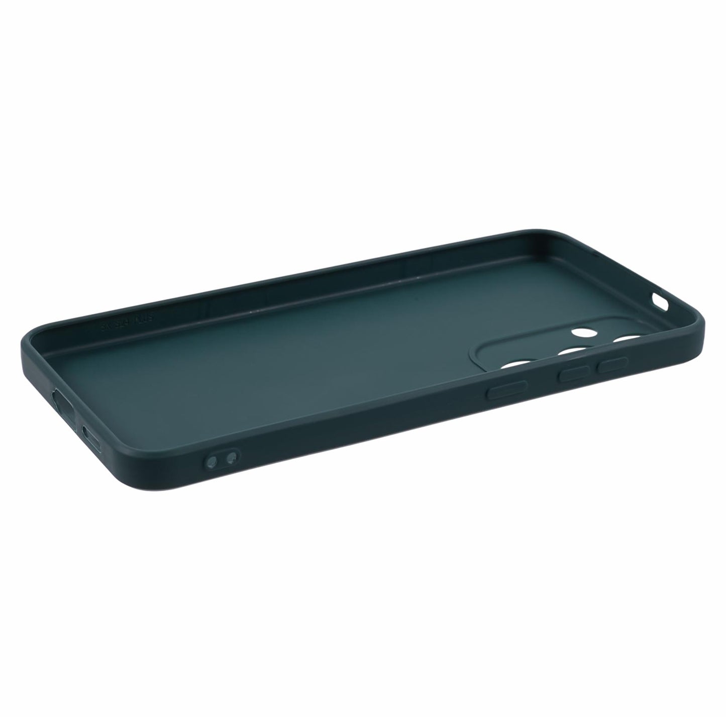 For Samsung Galaxy S24+ Phone Case Straight Edge Slim Design TPU Cover - Army Green