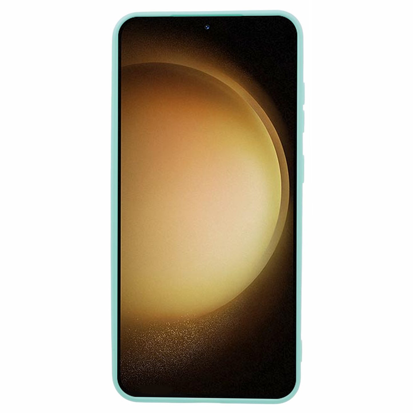 For Samsung Galaxy S24+ Phone Case Straight Edge Slim Design TPU Cover - Baby Blue