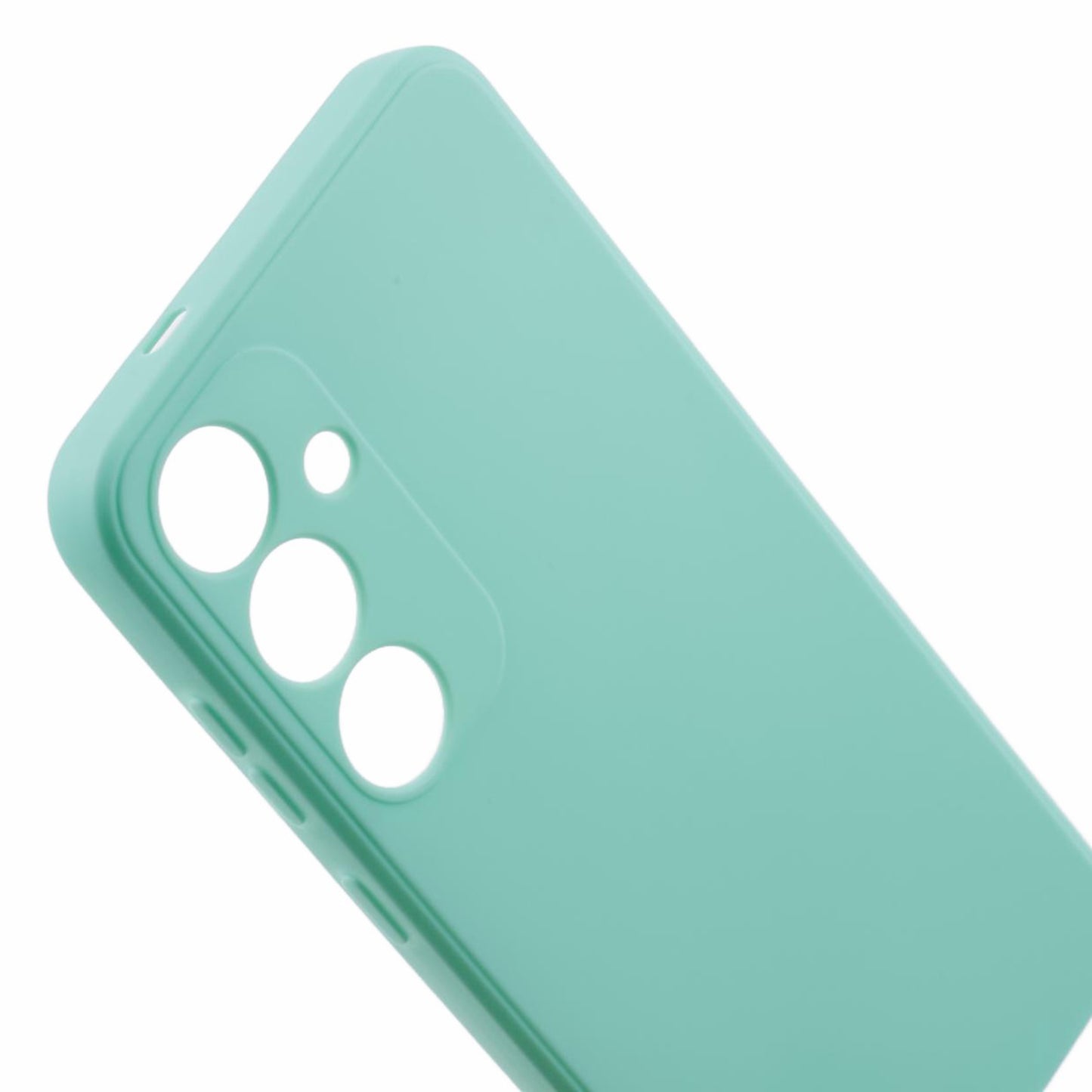 For Samsung Galaxy S24+ Phone Case Straight Edge Slim Design TPU Cover - Baby Blue