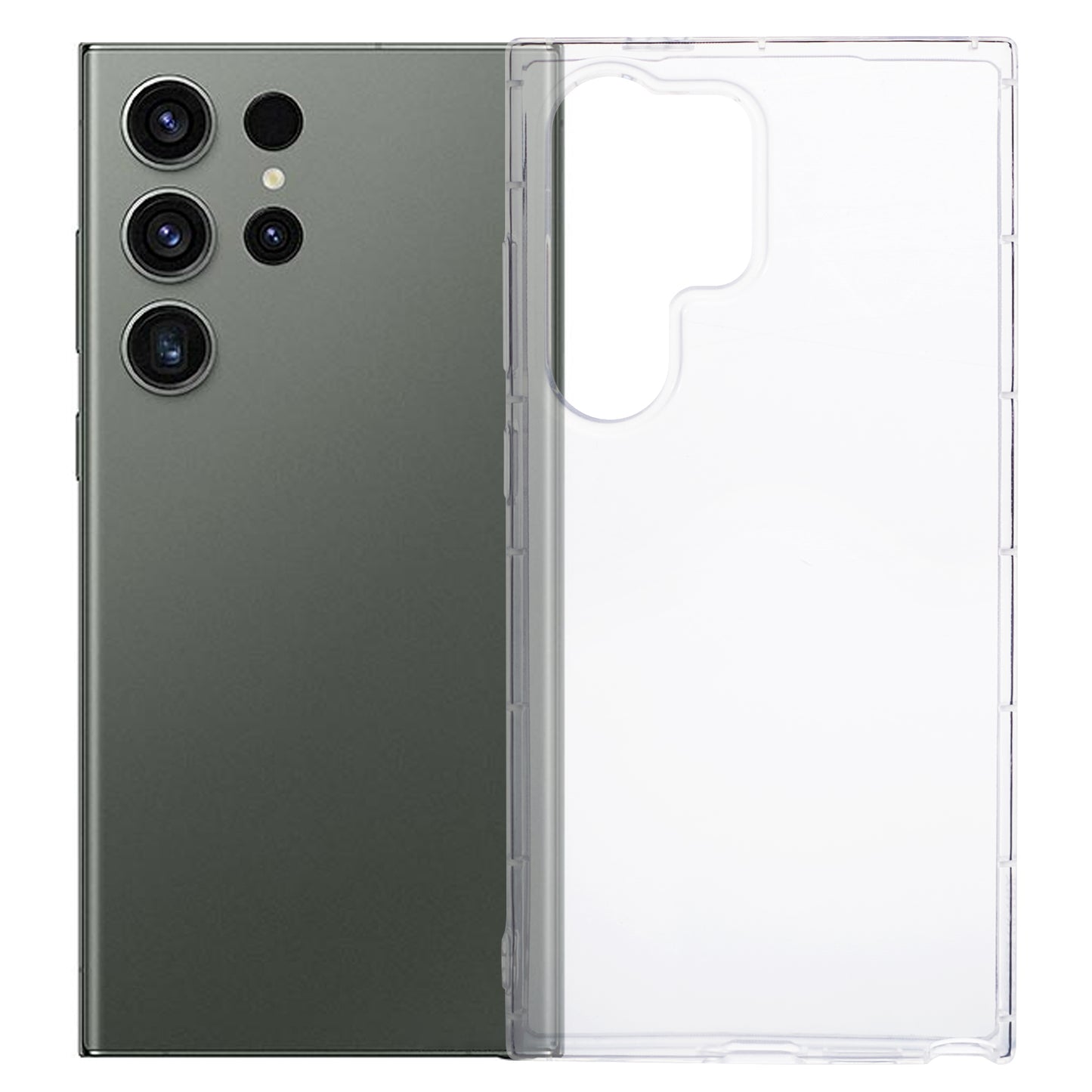 For Samsung Galaxy S24 Ultra TPU Case Airbag Protection Transparent Phone Cover