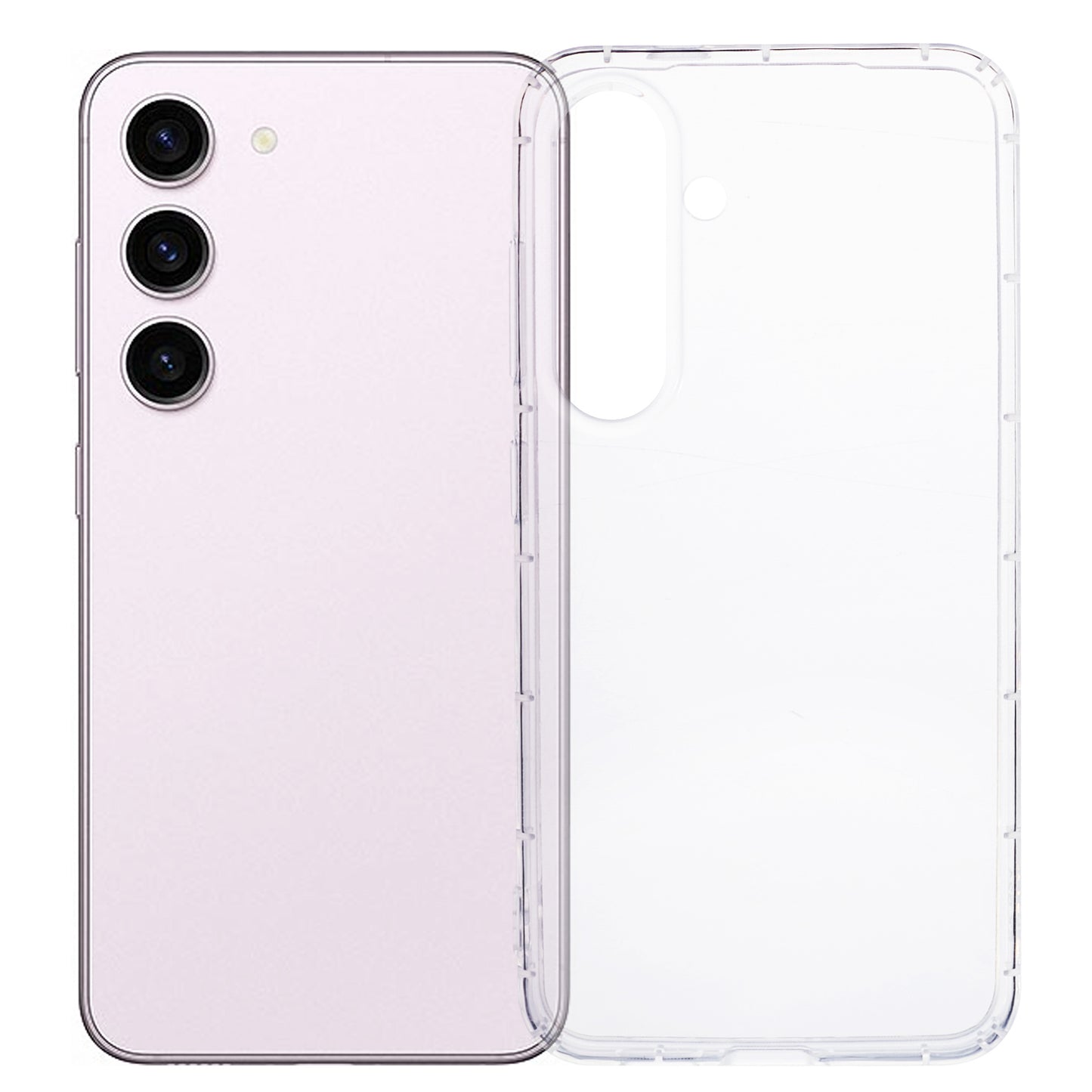 For Samsung Galaxy S24 Clear Phone Case Anti-drop Airbag TPU Phone Cover