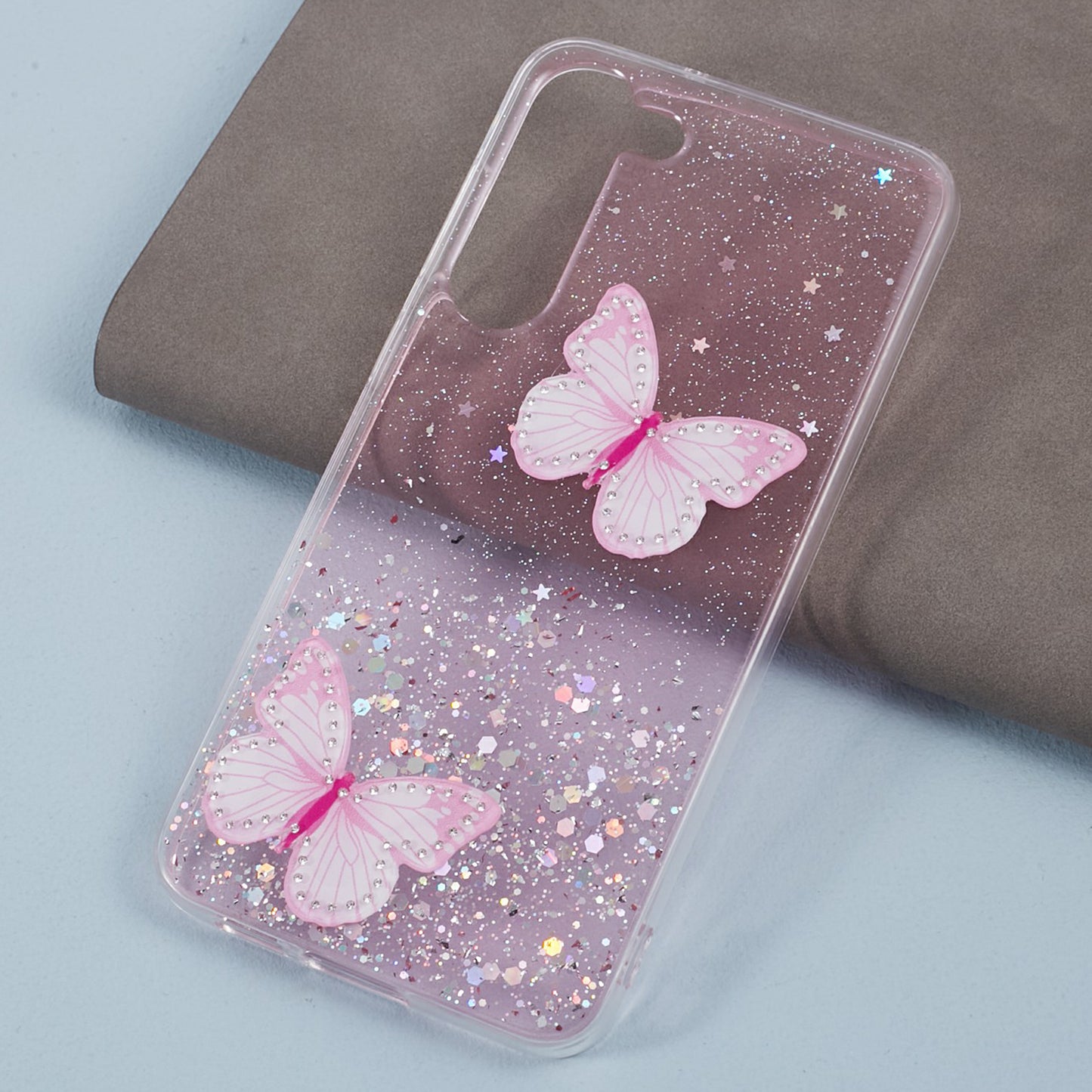 AW Series For Samsung Galaxy S24+ Case Big Rear Lens Hole TPU+PVC Protective Cover - Pink