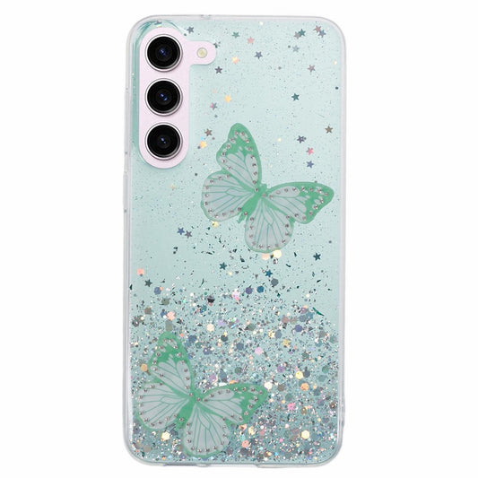 AW Series For Samsung Galaxy S24+ Case Big Rear Lens Hole TPU+PVC Protective Cover - Green