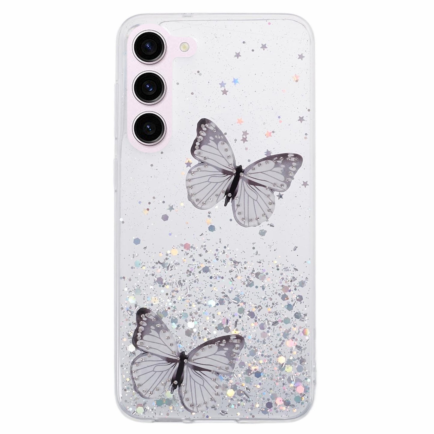 AW Series For Samsung Galaxy S24+ Case Big Rear Lens Hole TPU+PVC Protective Cover - White