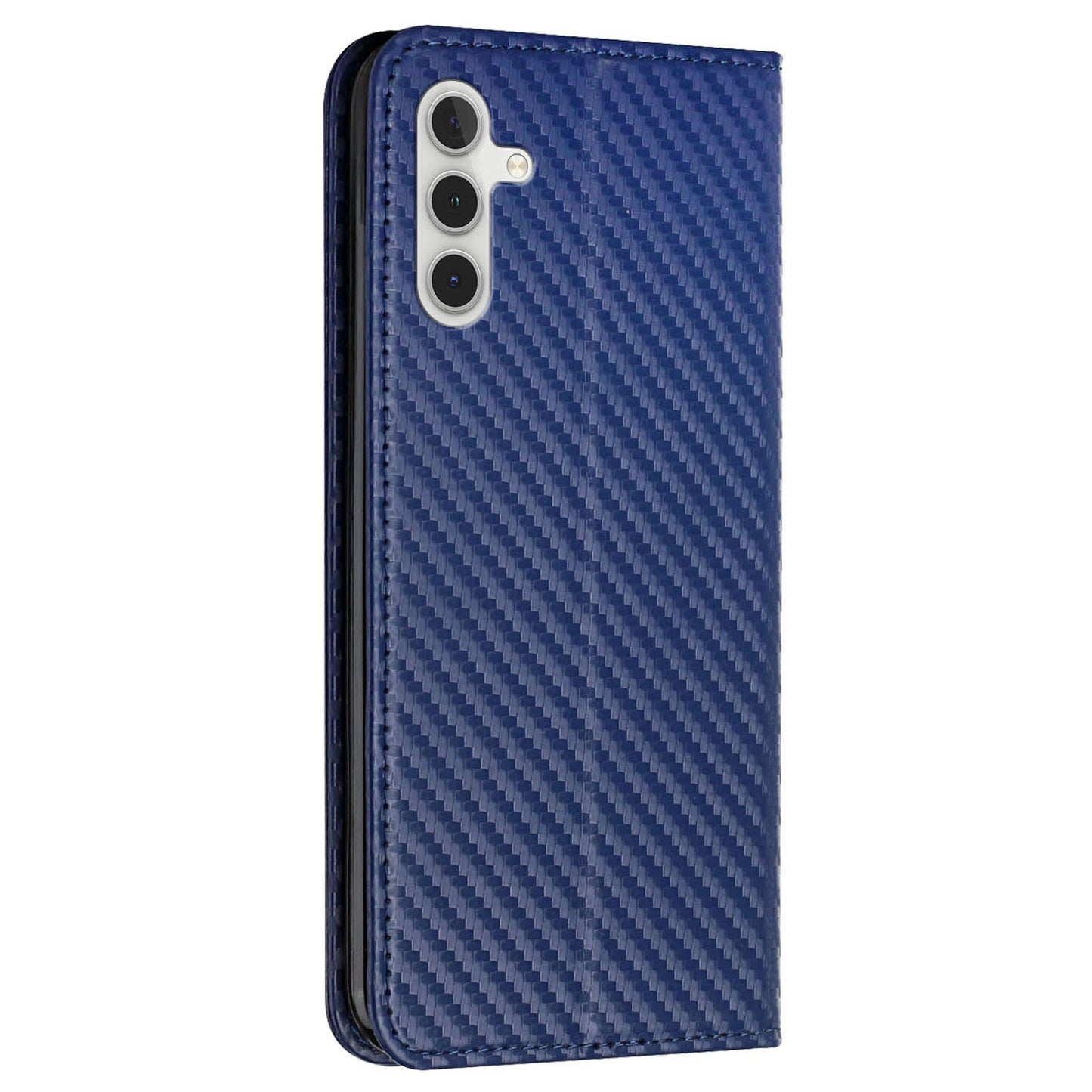 For Samsung Galaxy S24+ Case PU Leather Wallet Phone Stand Cover - Blue
