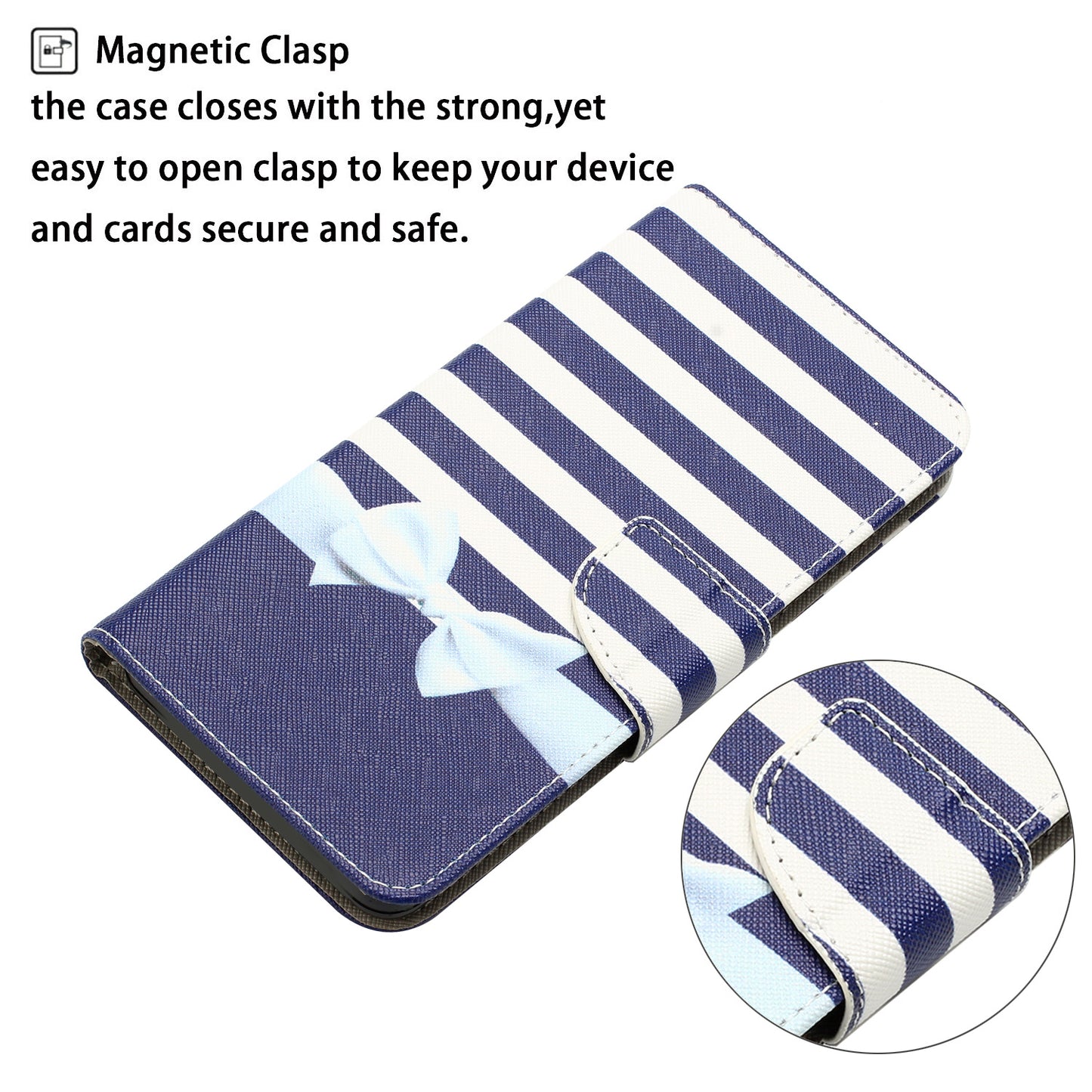 For Samsung Galaxy S24 Leather Case Pattern Printing Phone Stand Cover - Bowknot