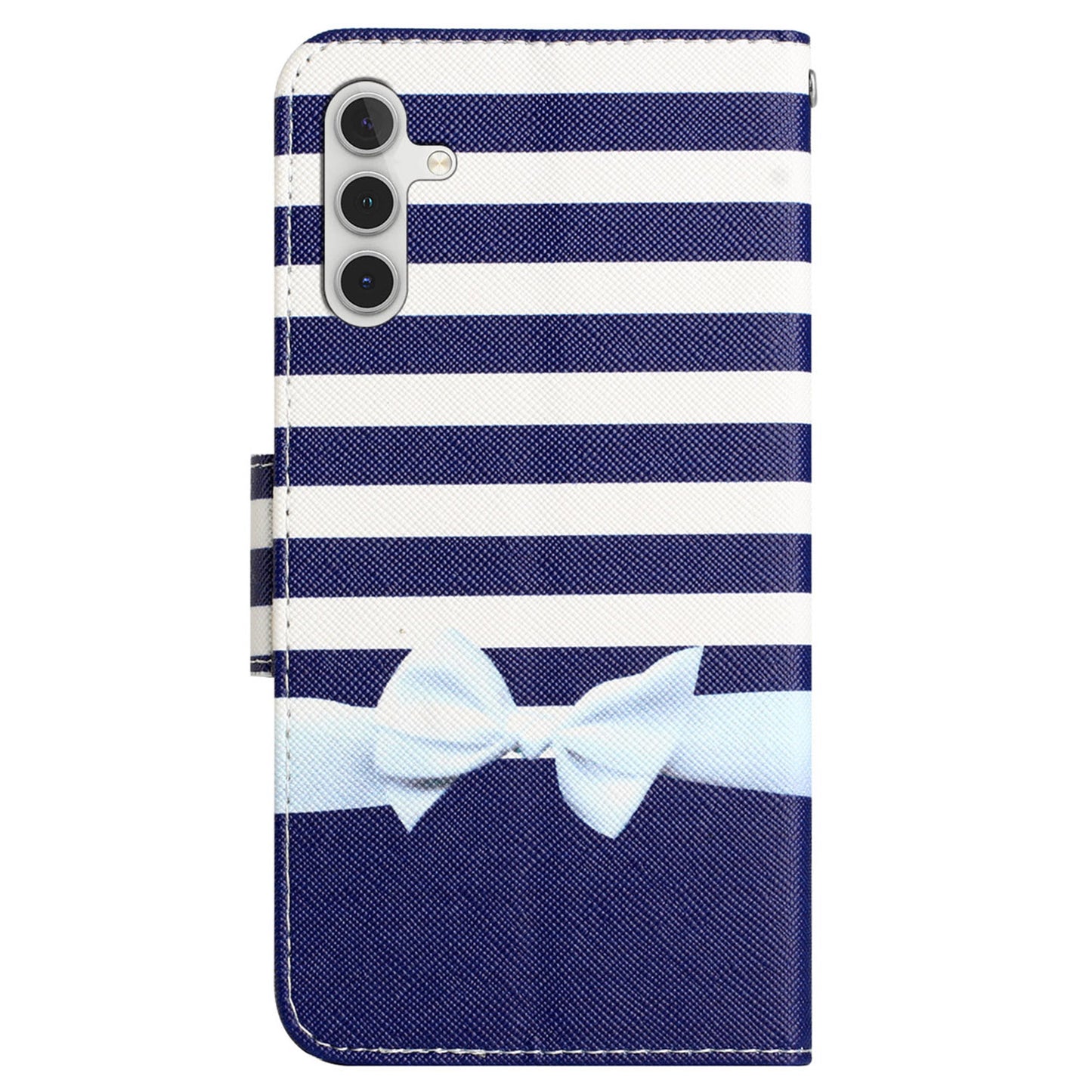 For Samsung Galaxy S24 Leather Case Pattern Printing Phone Stand Cover - Bowknot