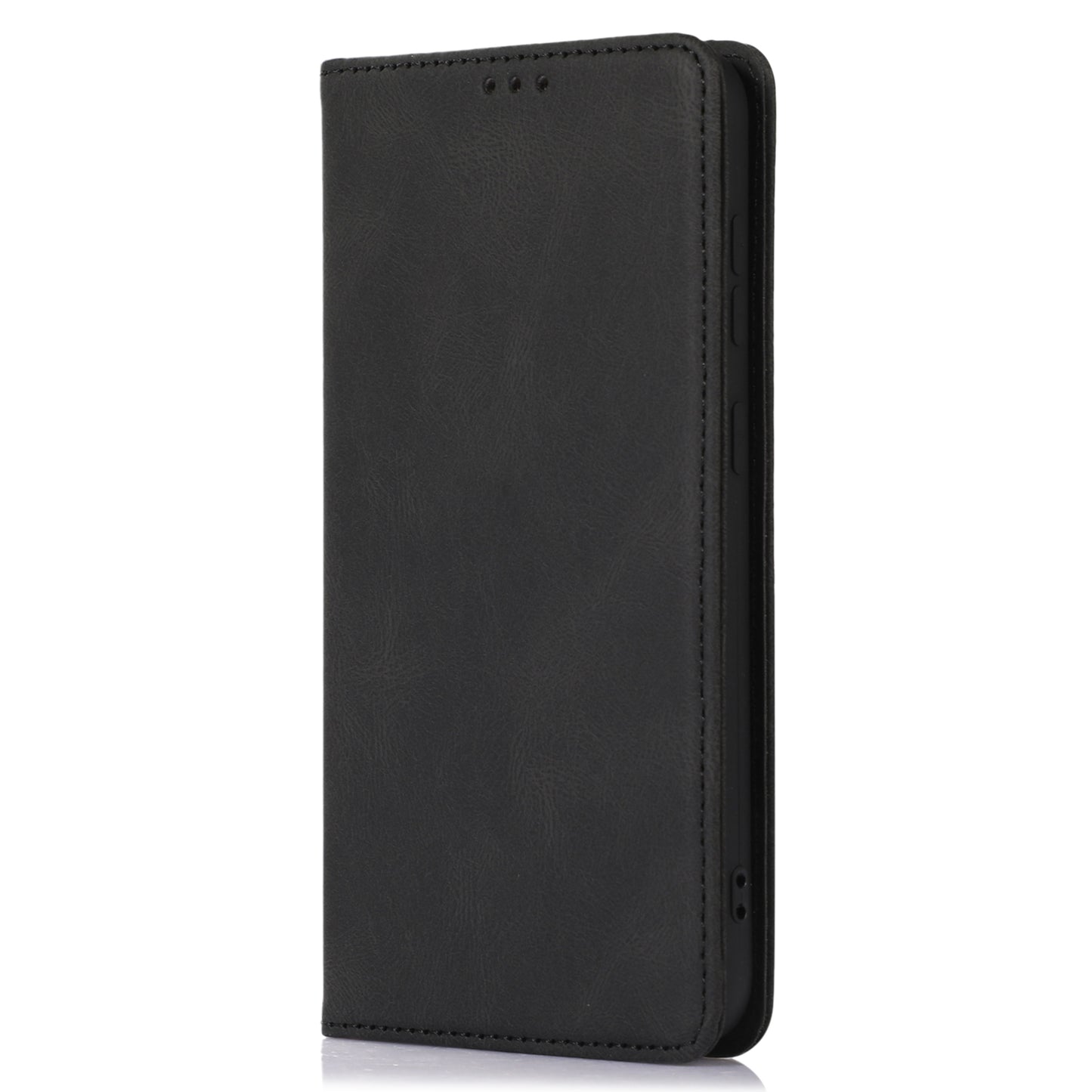 For Samsung Galaxy S24 Wallet Phone Cover TPU+PU Leather Slim-Fit Phone Case with Stand - Black